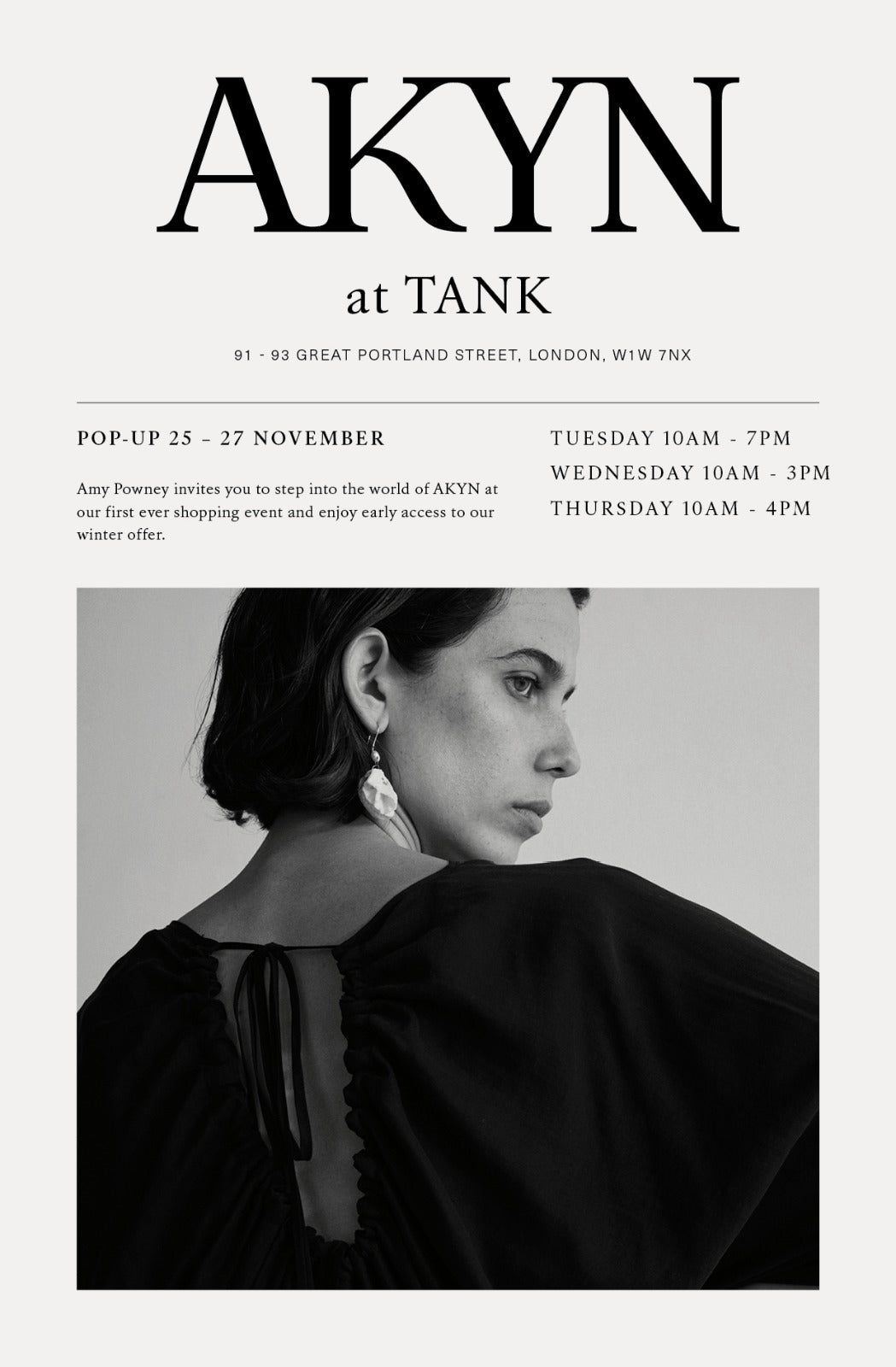 You’re Invited to AKYN at TANK | November 2025