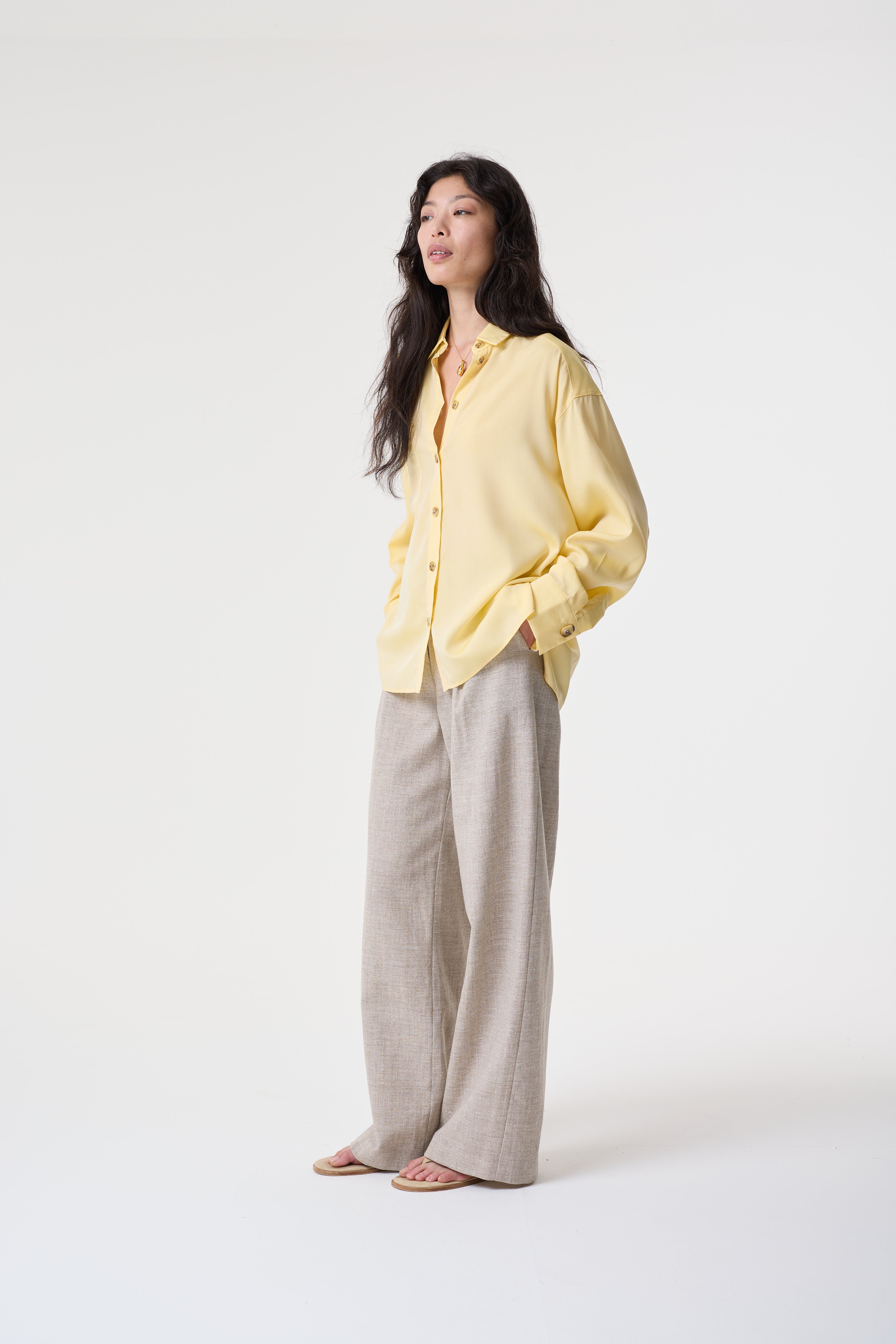 ROBYN BUTTER YELLOW SHIRT