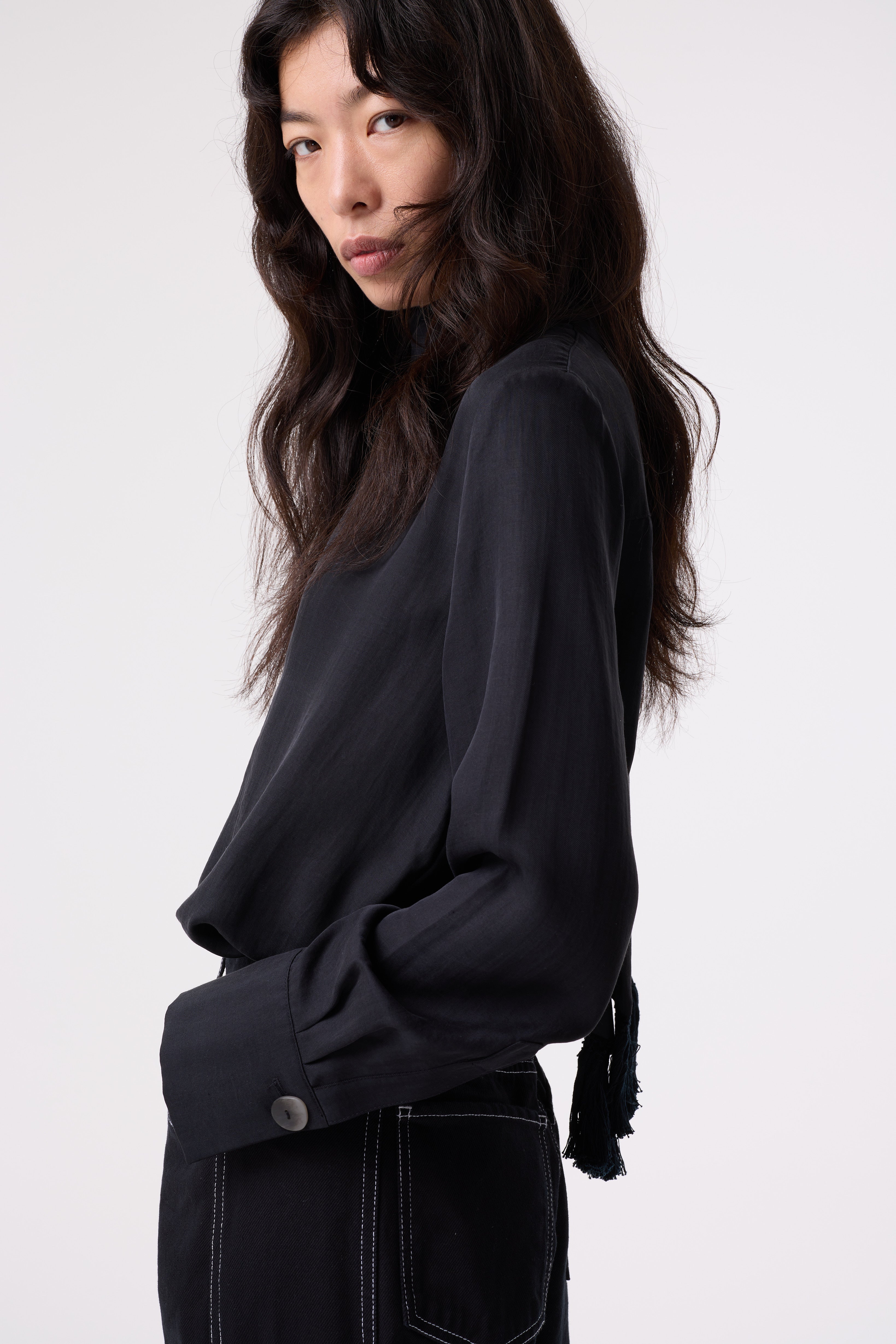 VIOLA BLACK BLOUSE