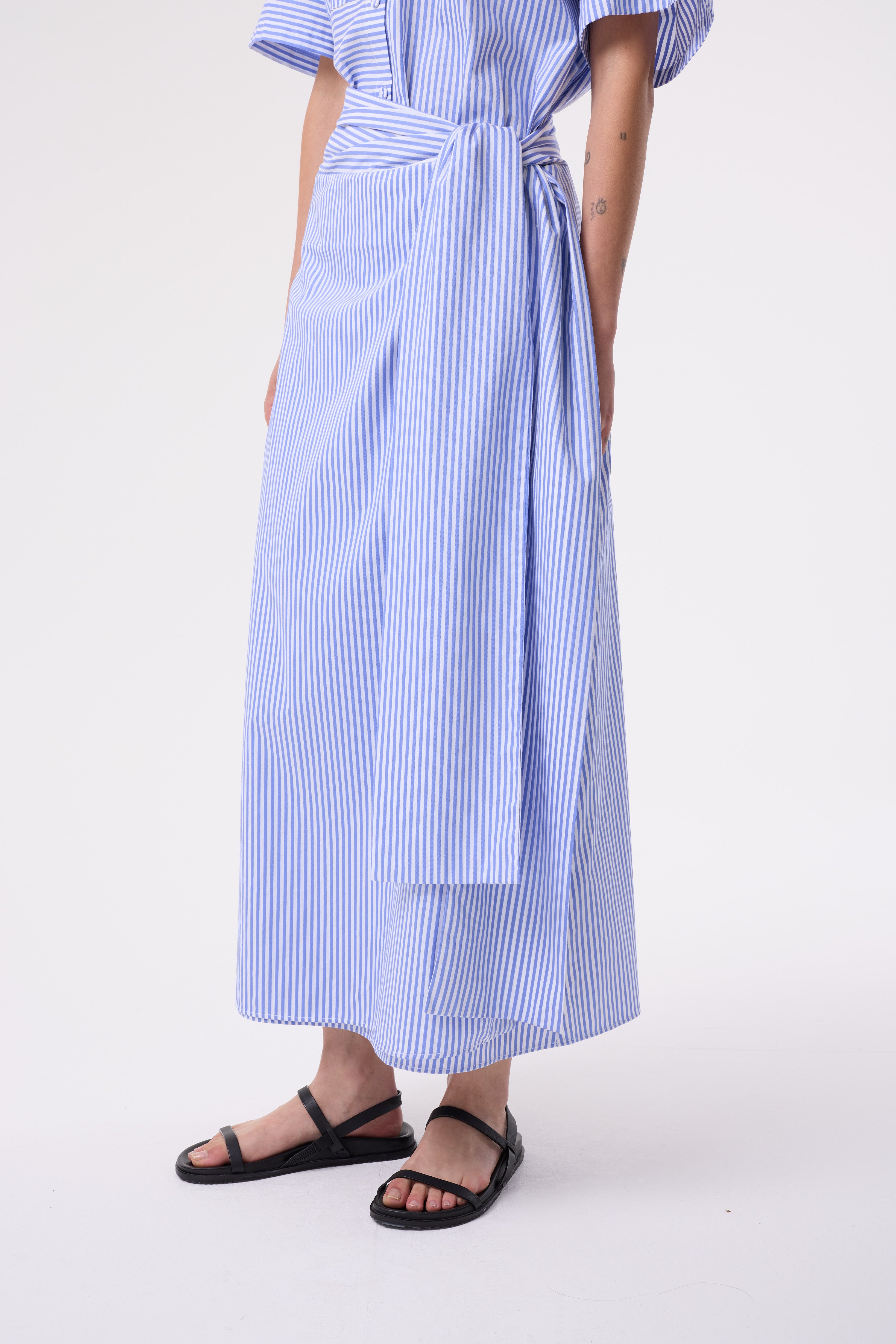 SABINA BLUE STRIPE SKIRT