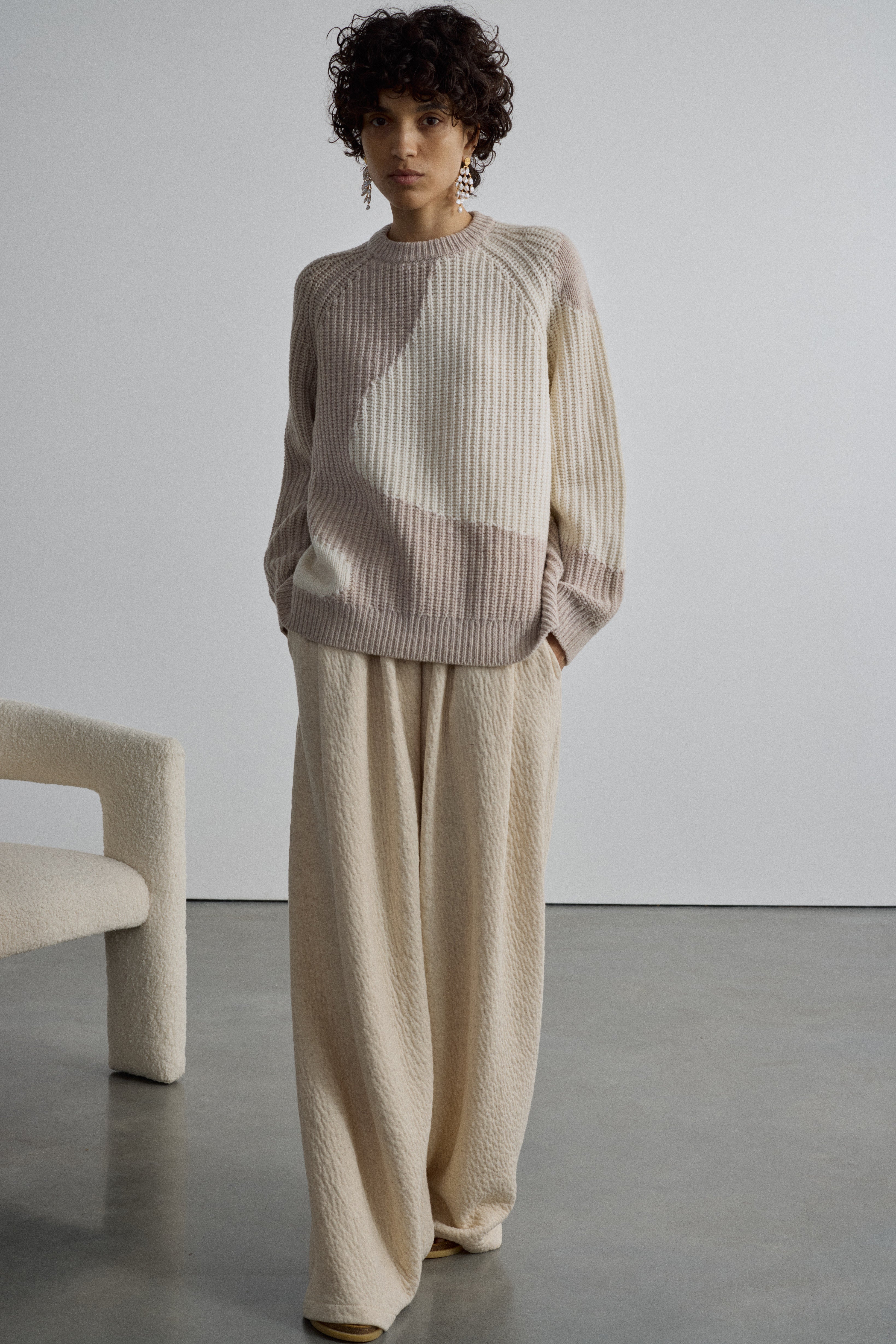 REMI IVORY/OYSTER JUMPER
