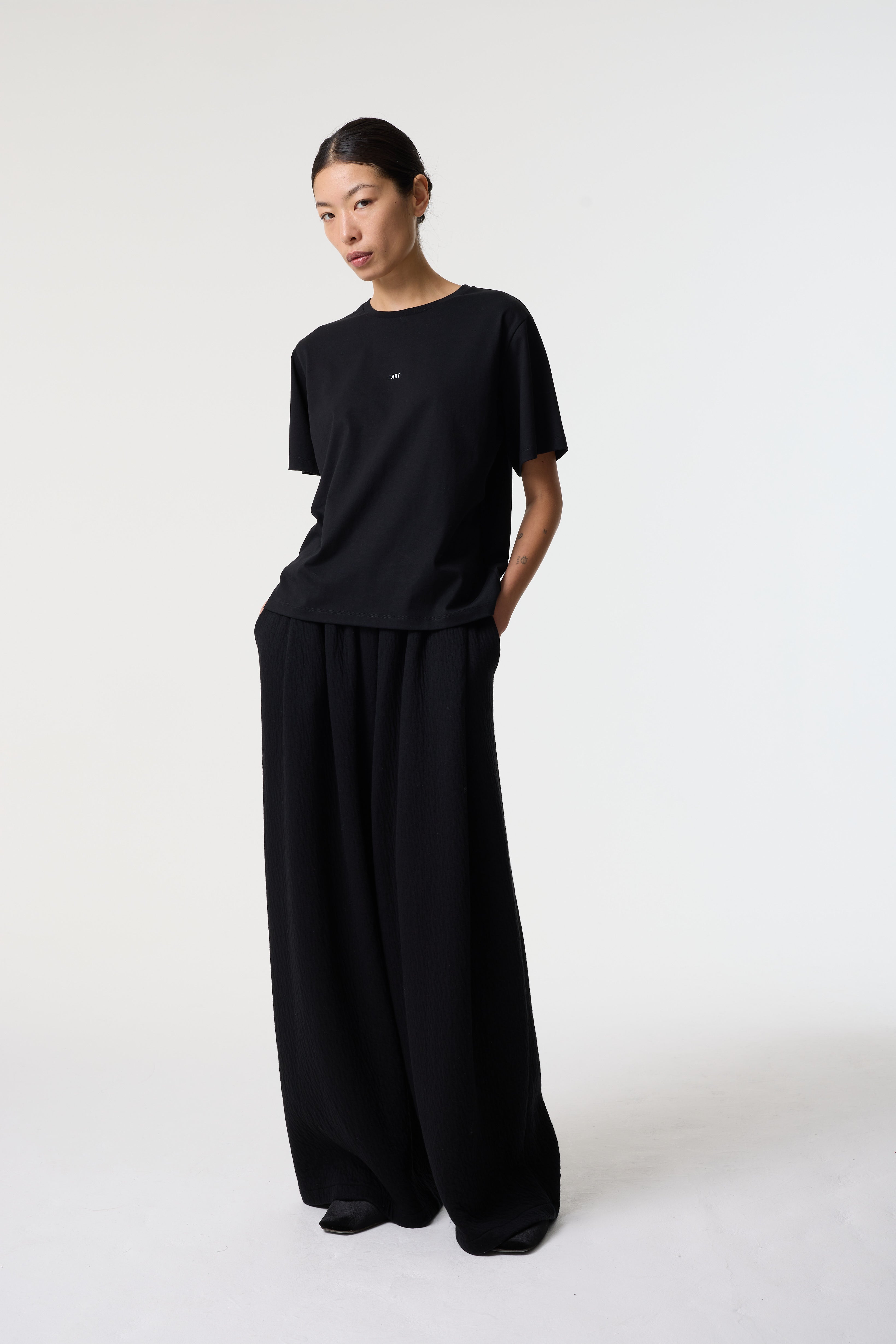 ADRIA 'EARTH/ART' BLACK T-SHIRT