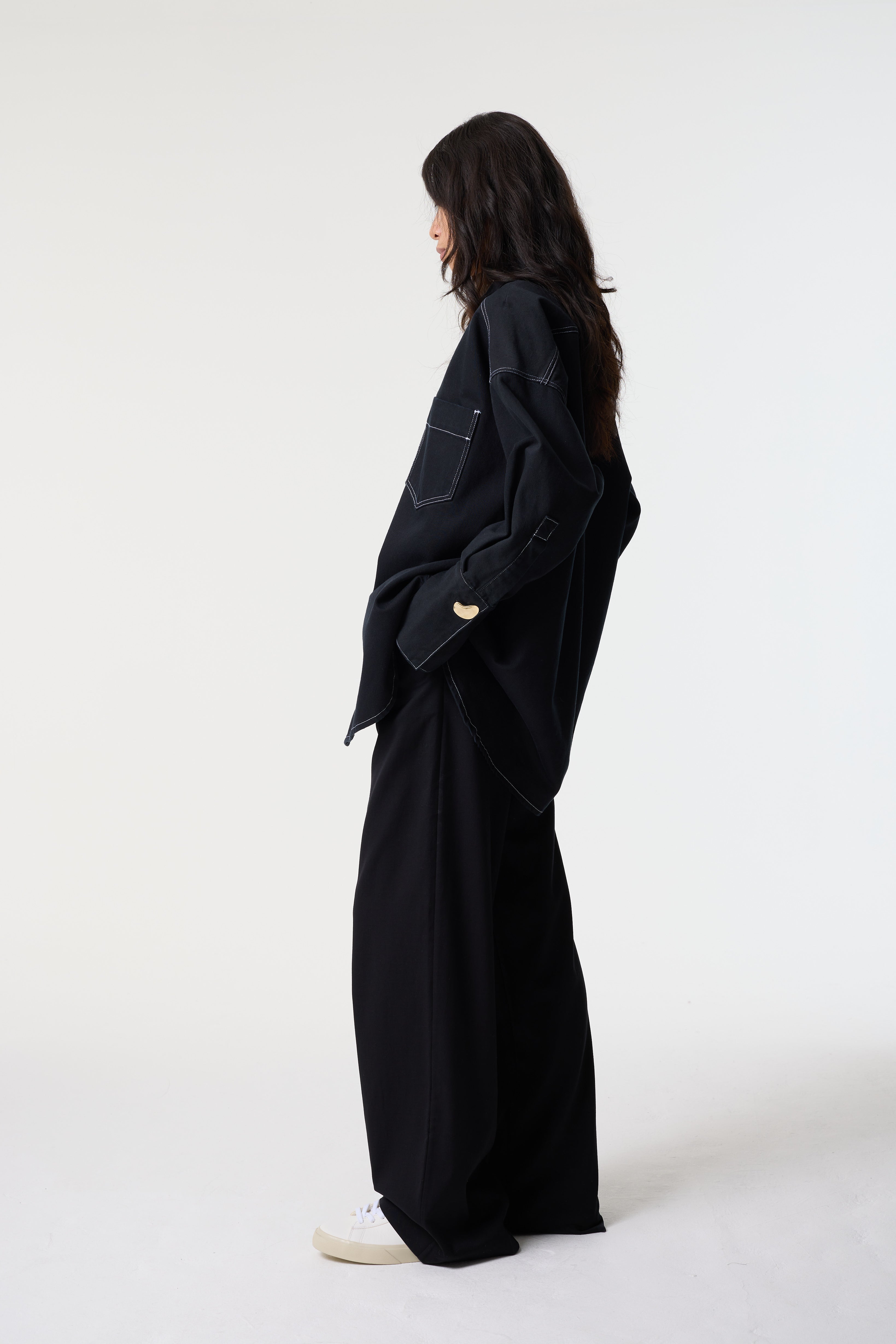 FENELLA BLACK DENIM SHIRT