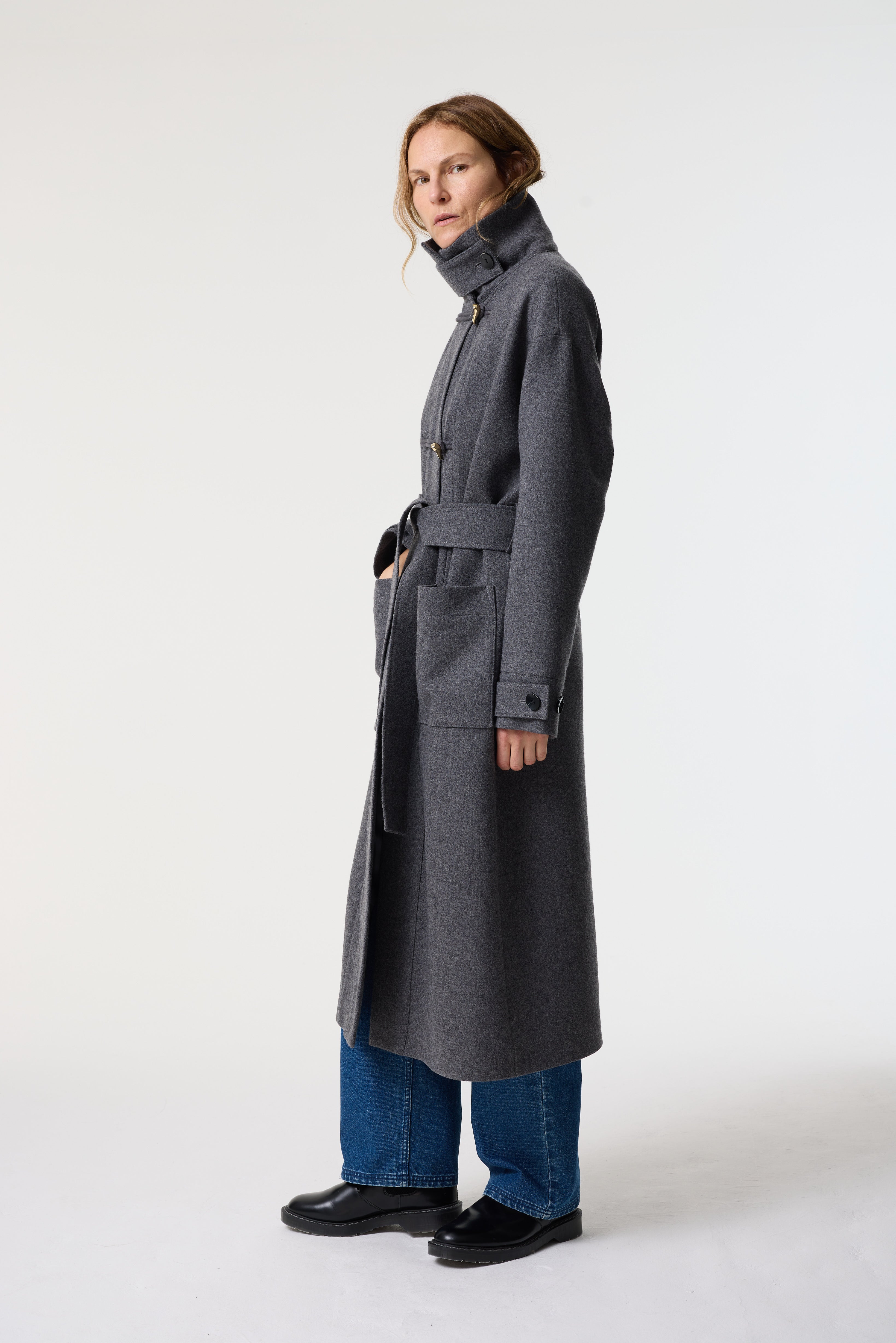 THALIA CHARCOAL GREY COAT