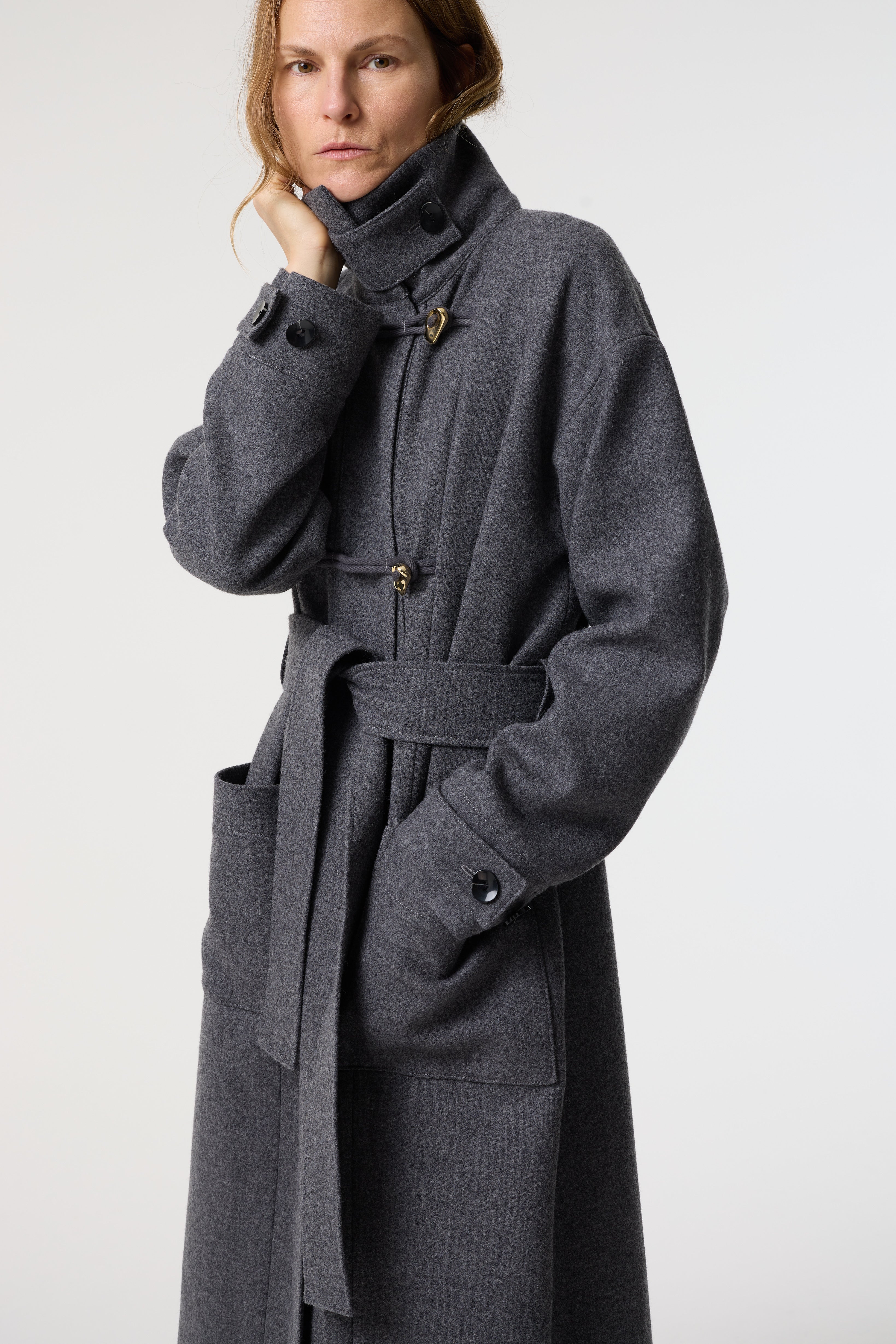 THALIA CHARCOAL GREY COAT