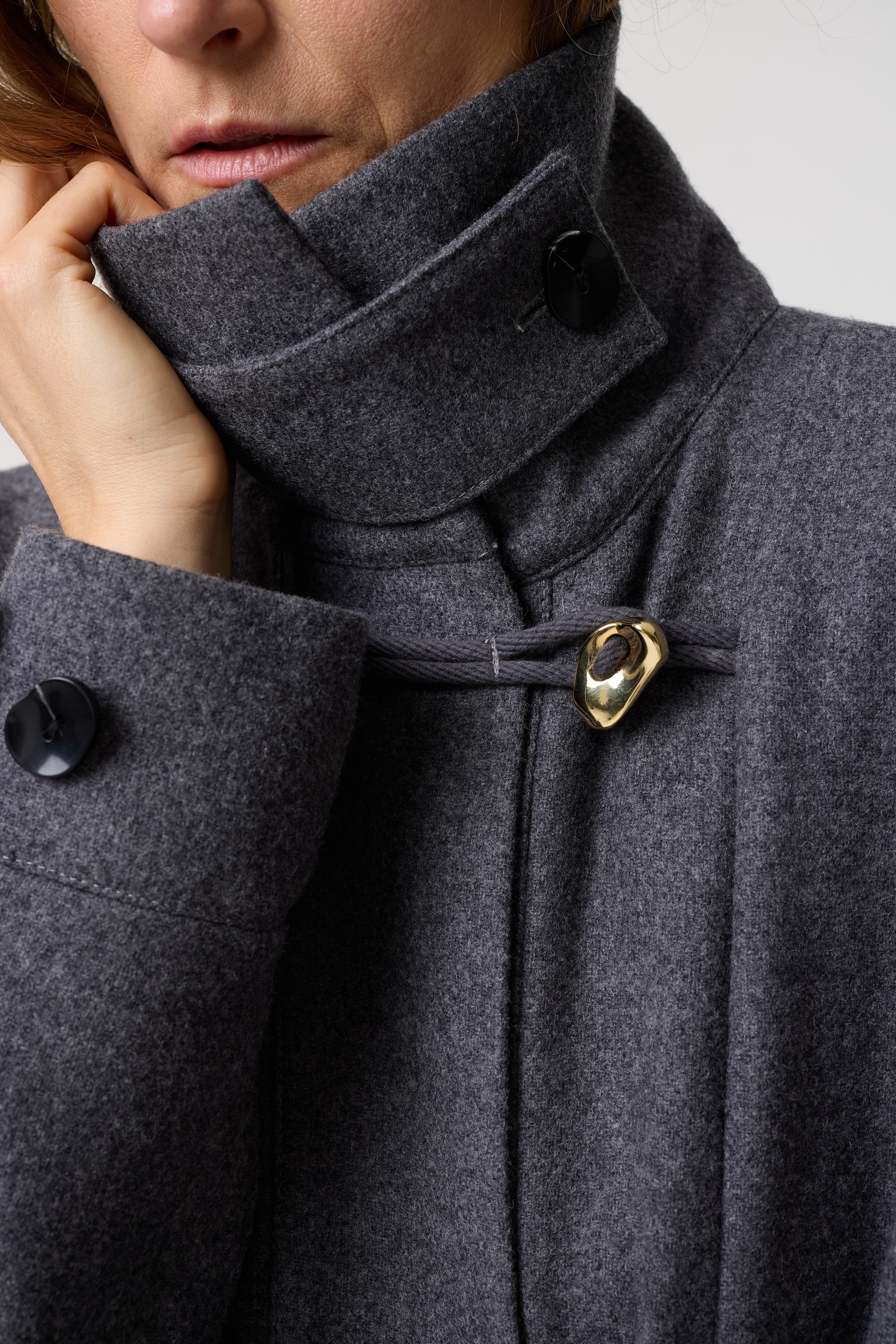 THALIA CHARCOAL GREY COAT