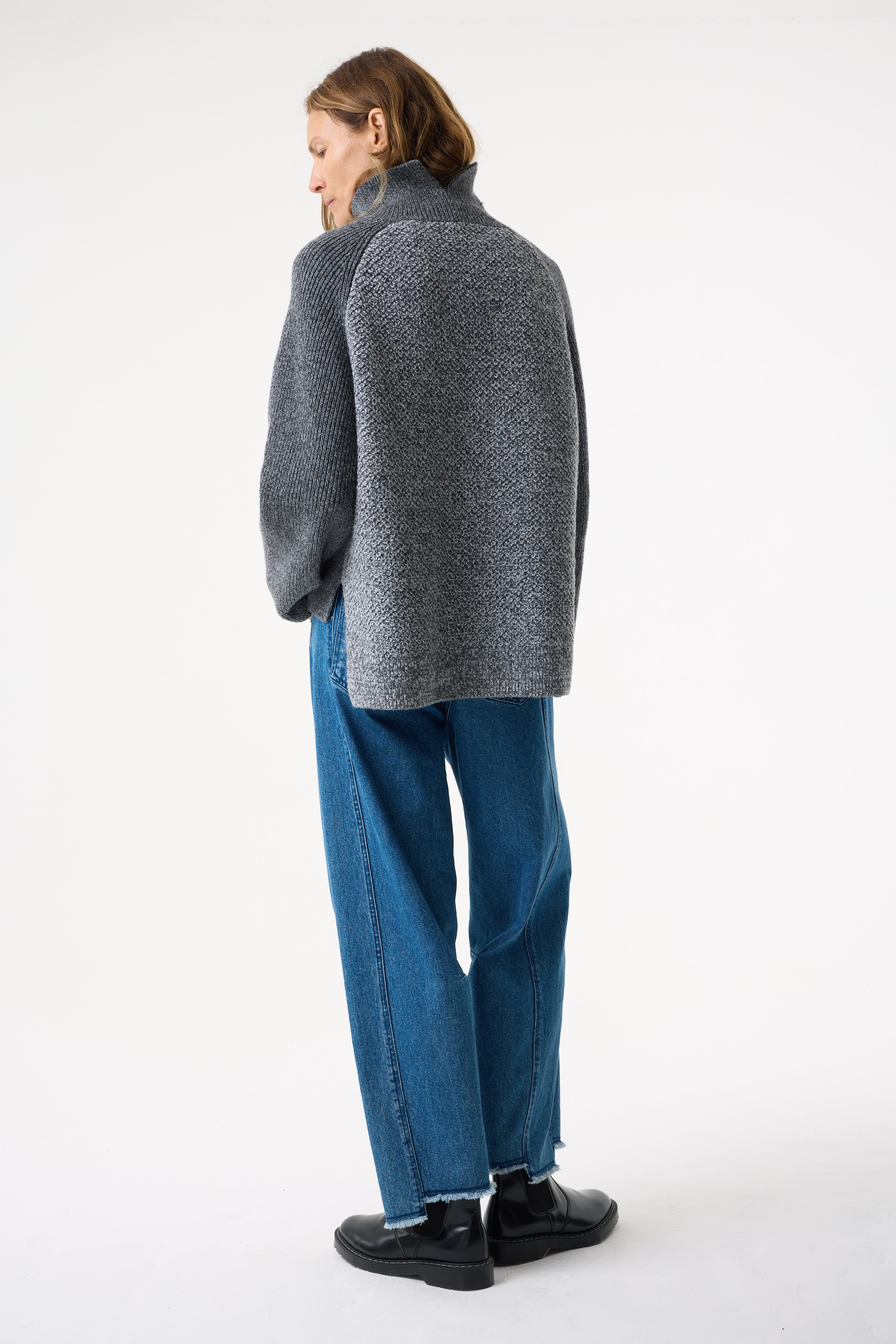 CHAYA GREY MARL JUMPER