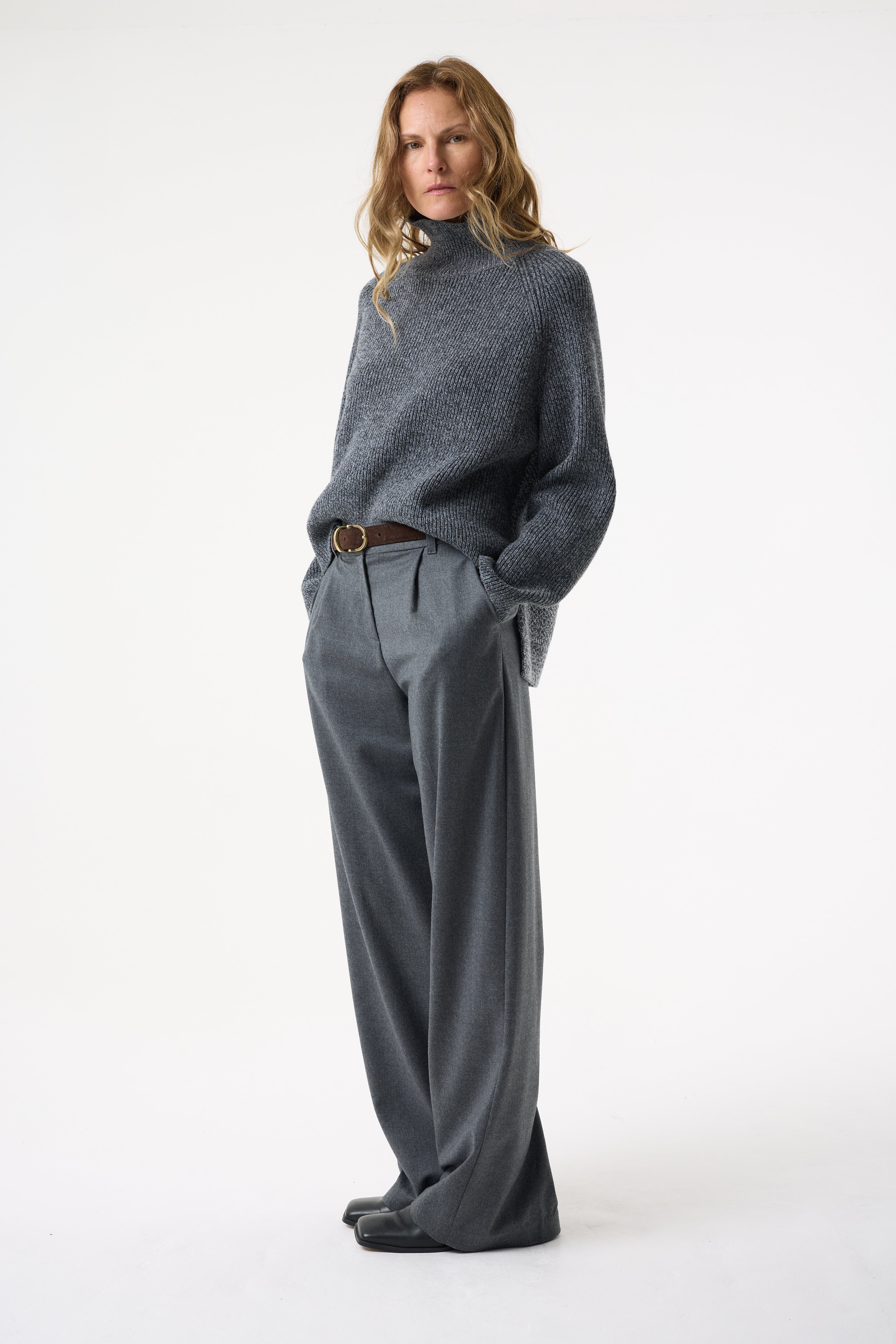 CHAYA GREY MARL JUMPER