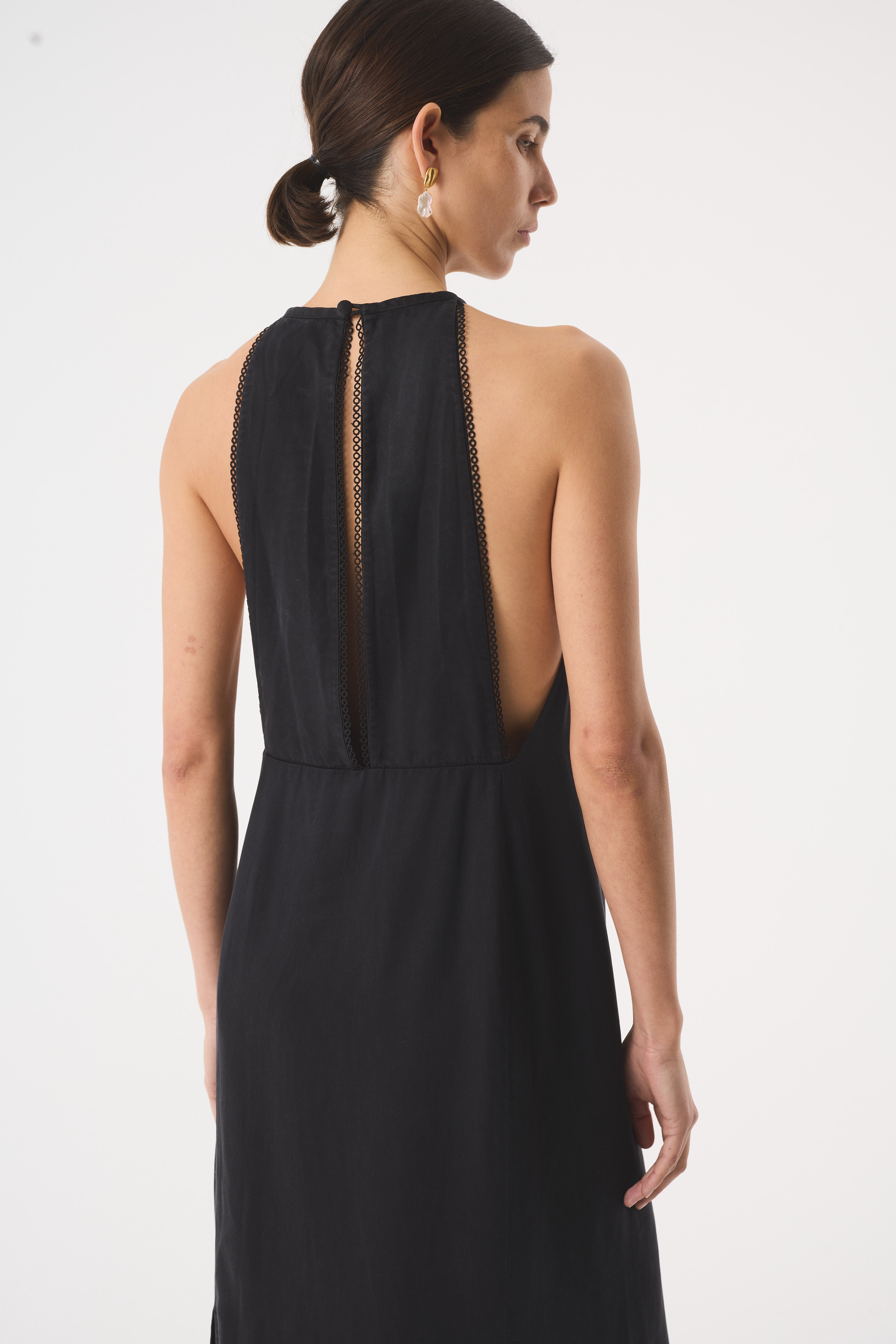 ODESSA WASHED BLACK DRESS