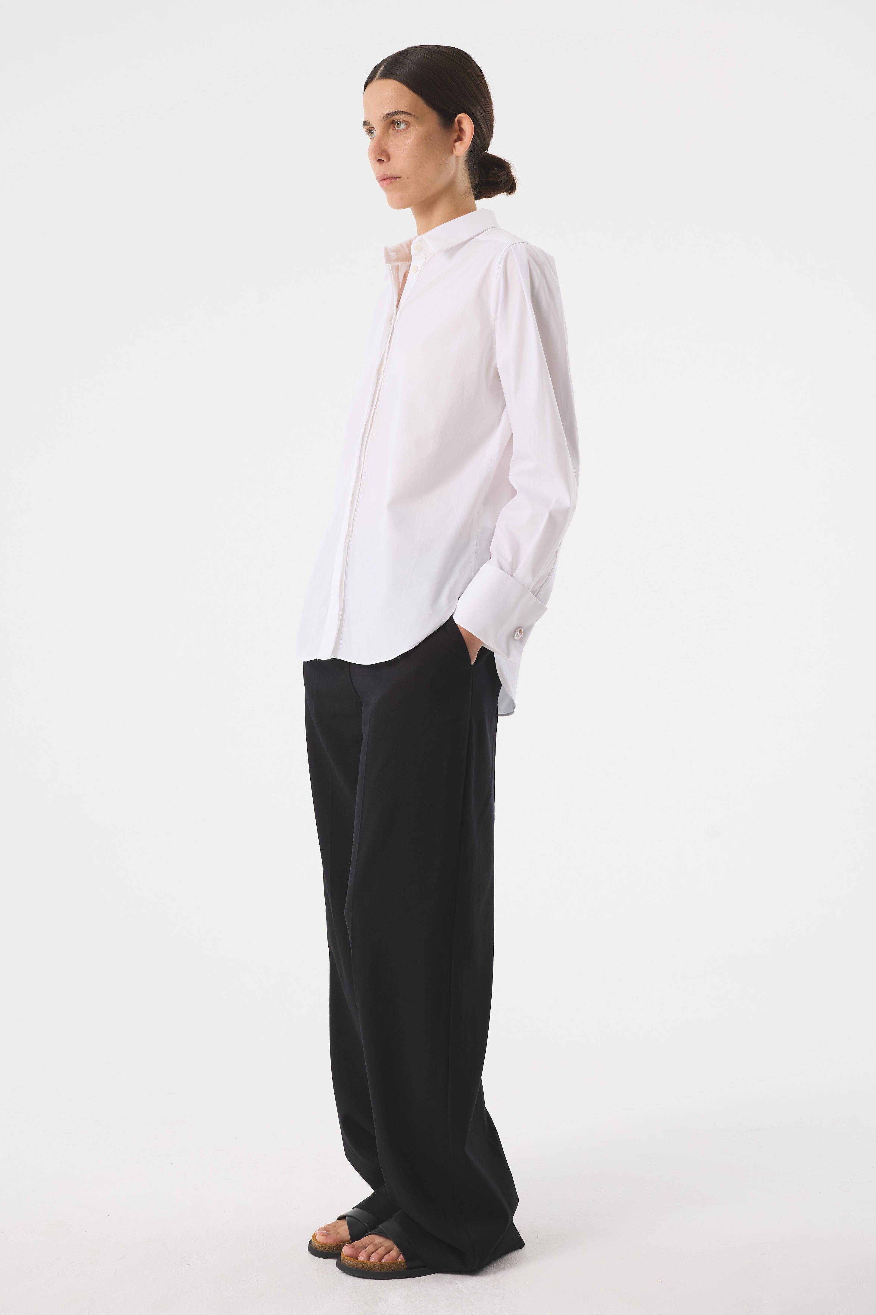 AMY POWNEY X MONICA VINADER SHIRT AND PEARL CUFFLINK SET