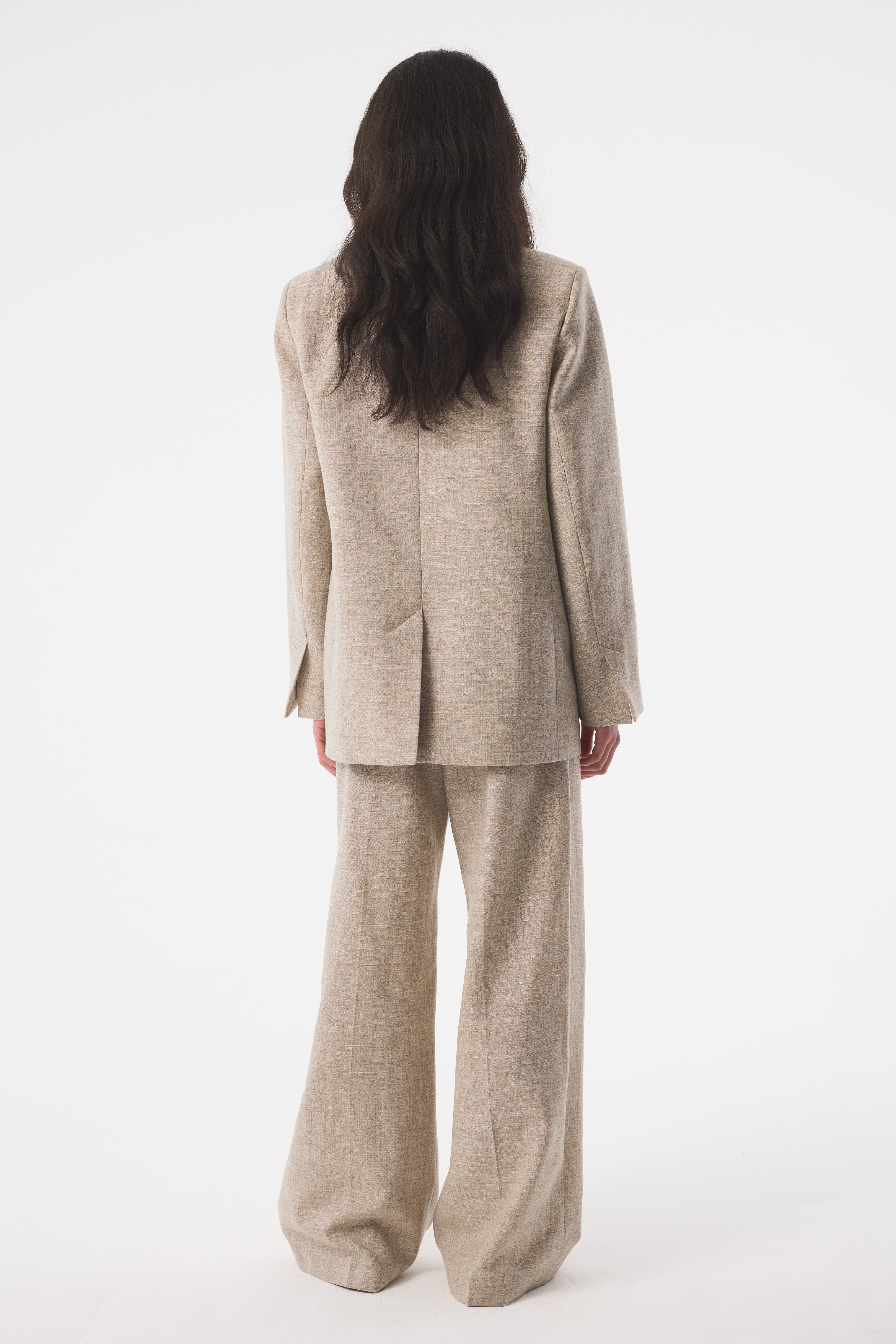 PERLA GREY UNDYED TROUSERS