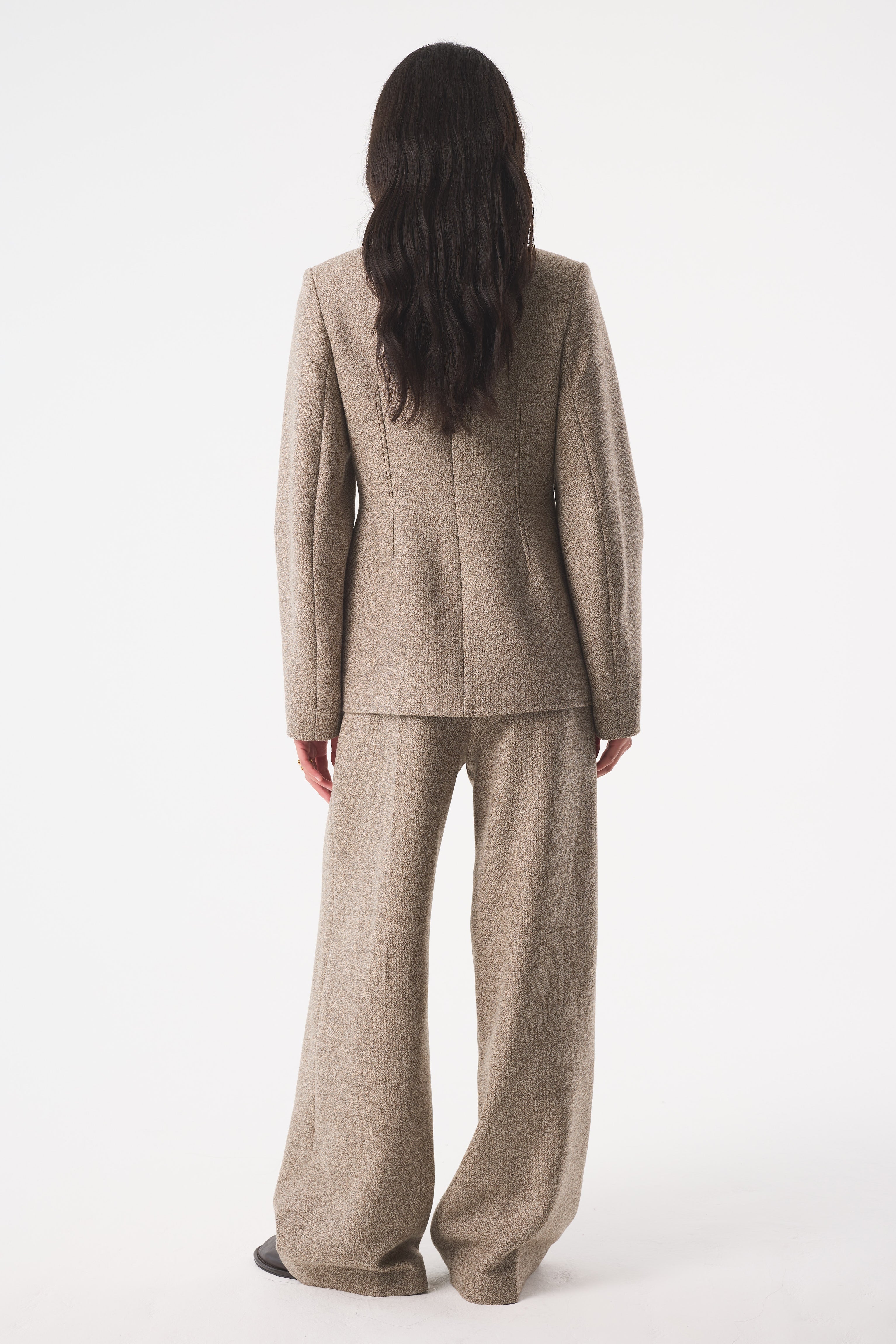 ELSIE UNDYED BROWN JACKET