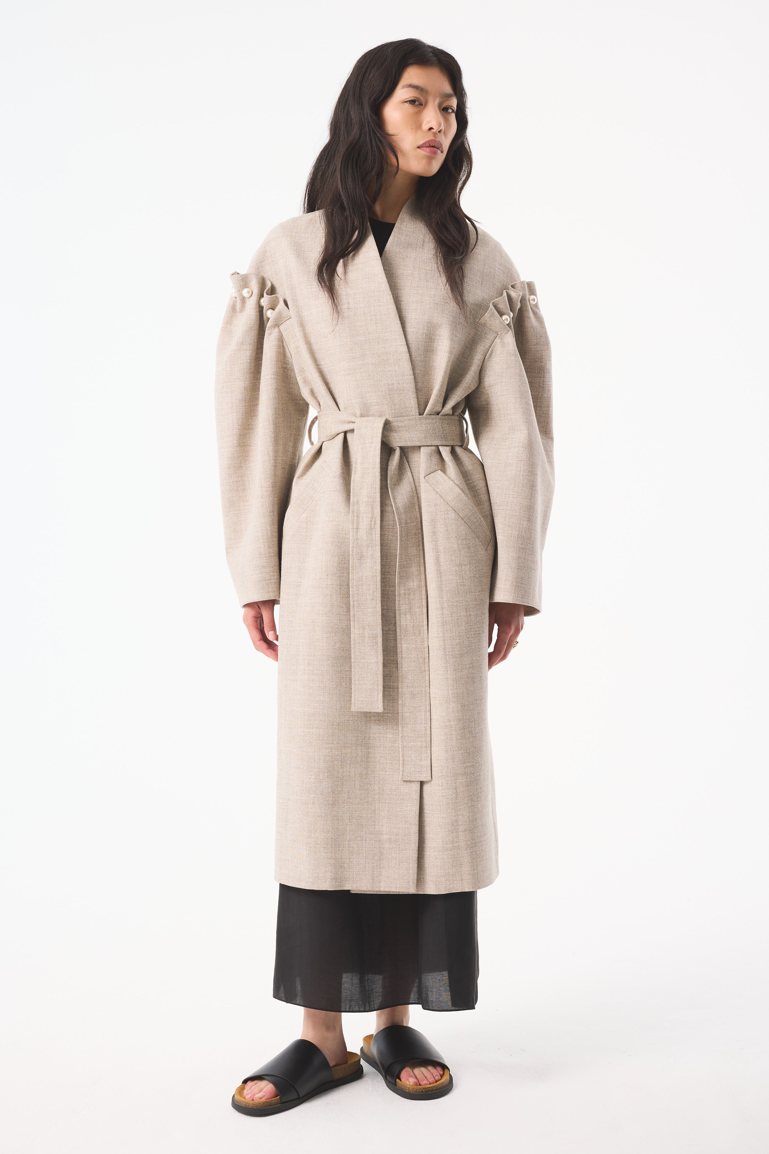 DREE GREY UNDYED COAT