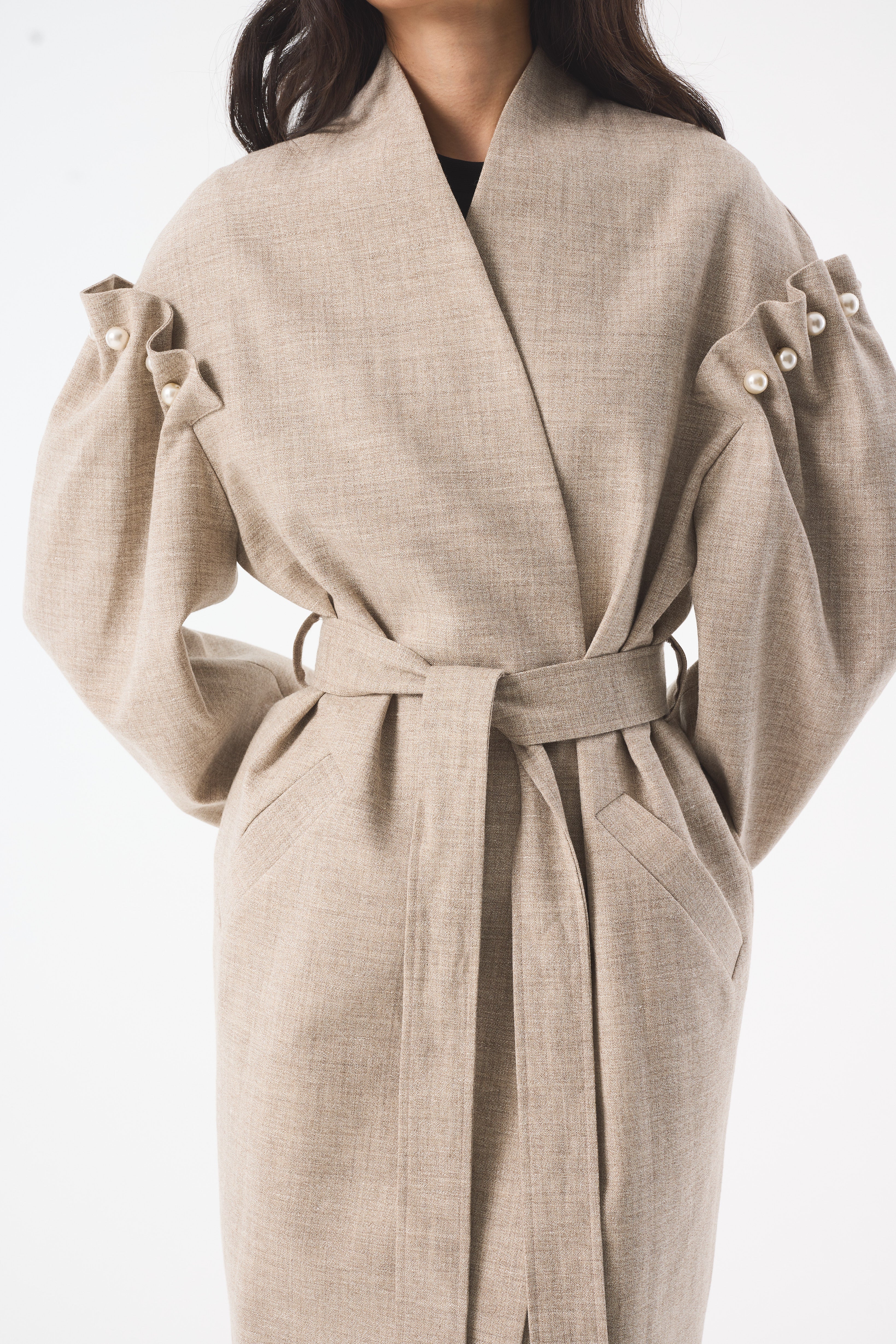 DREE GREY UNDYED COAT