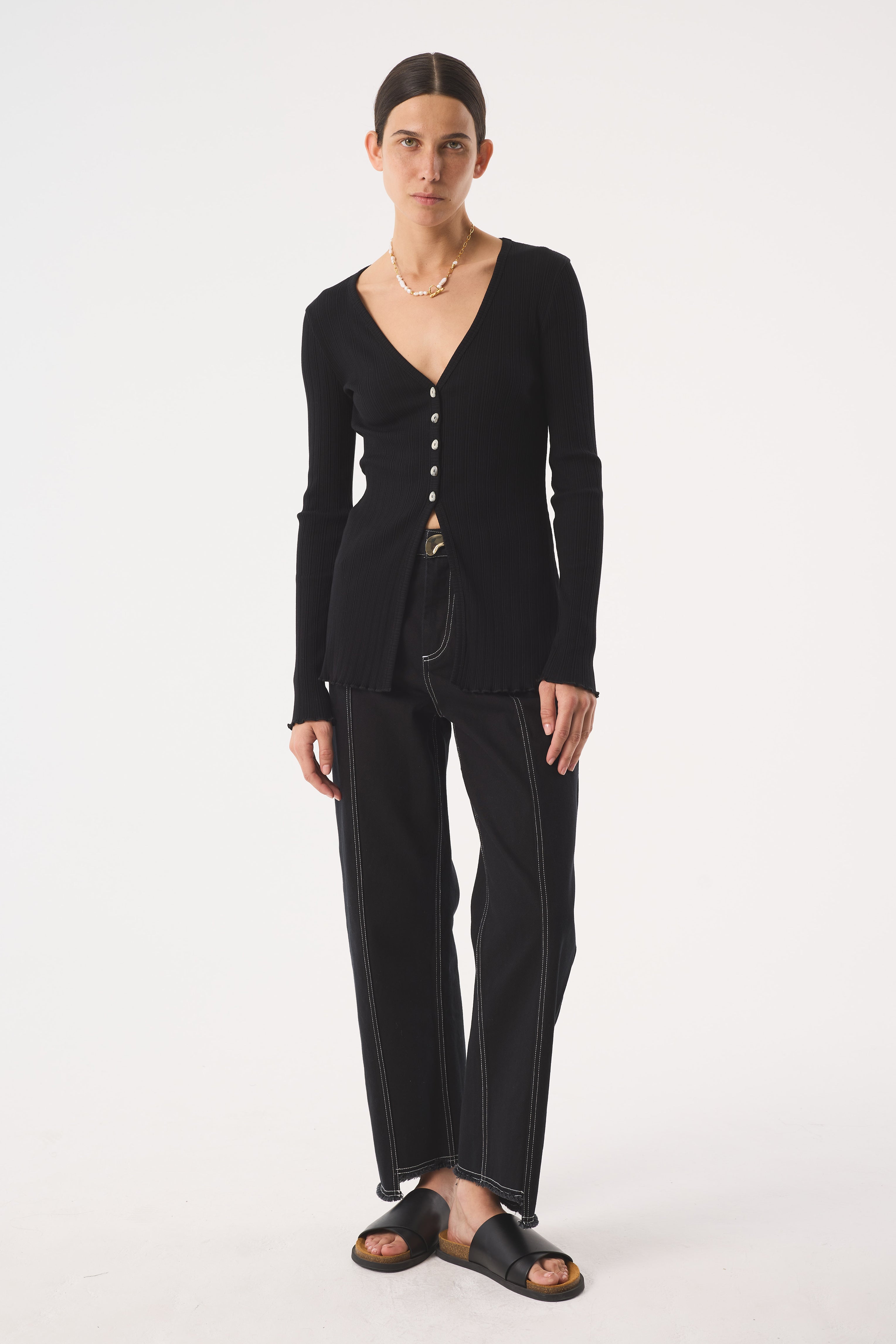 ANIELA BLACK CARDIGAN