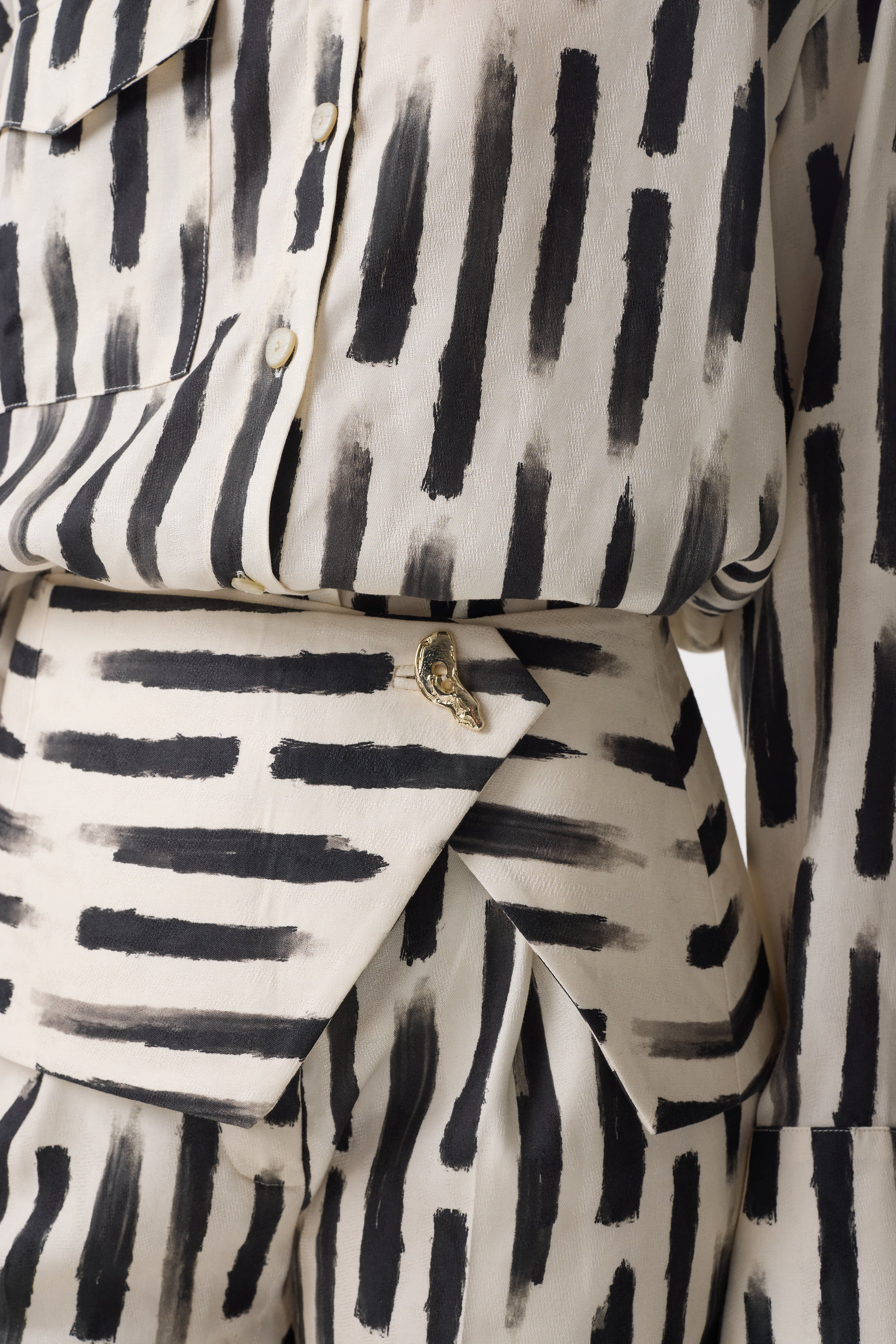 NELLIE BRUSH STROKE PRINT BELT