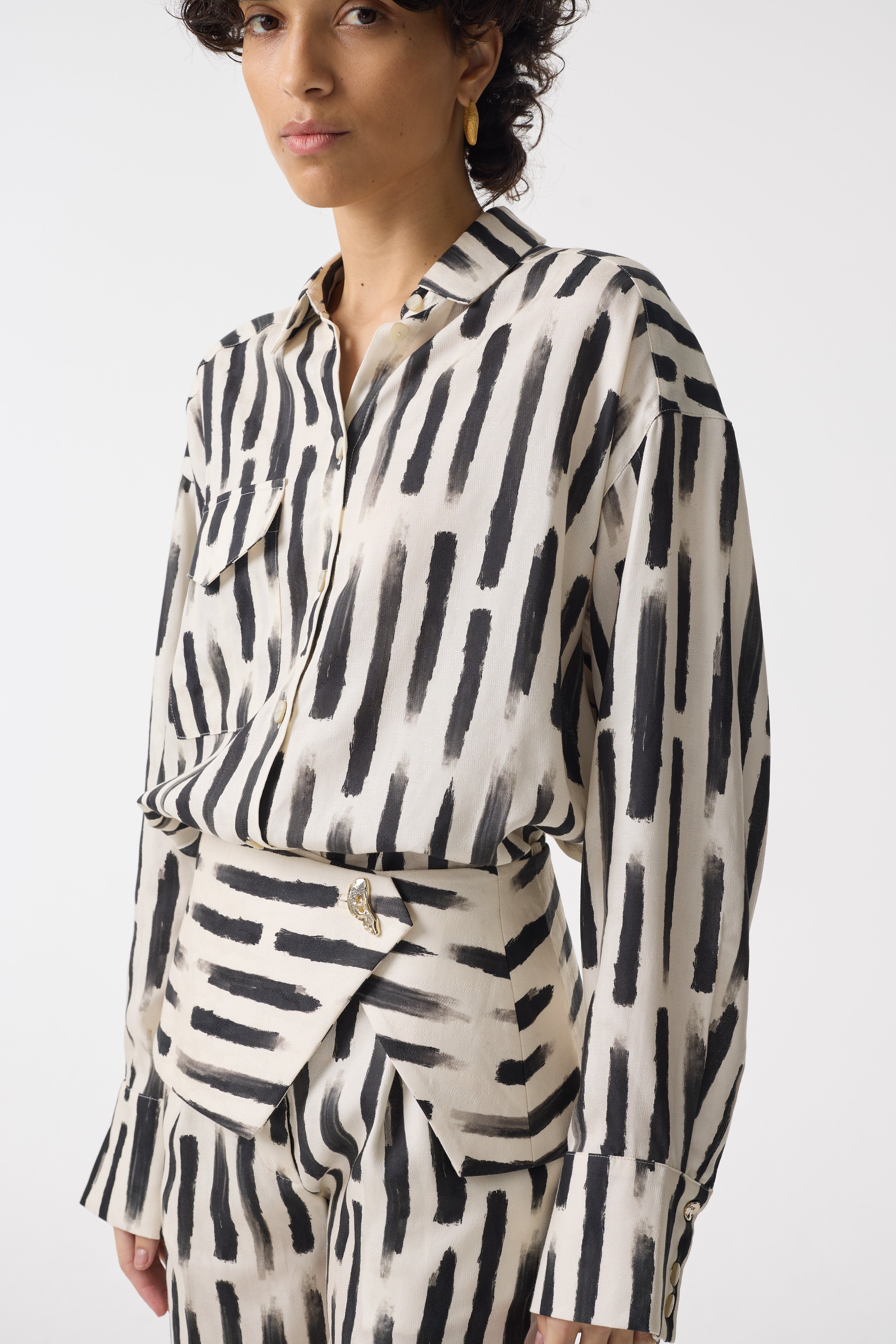 NELLIE BRUSH STROKE PRINT BELT