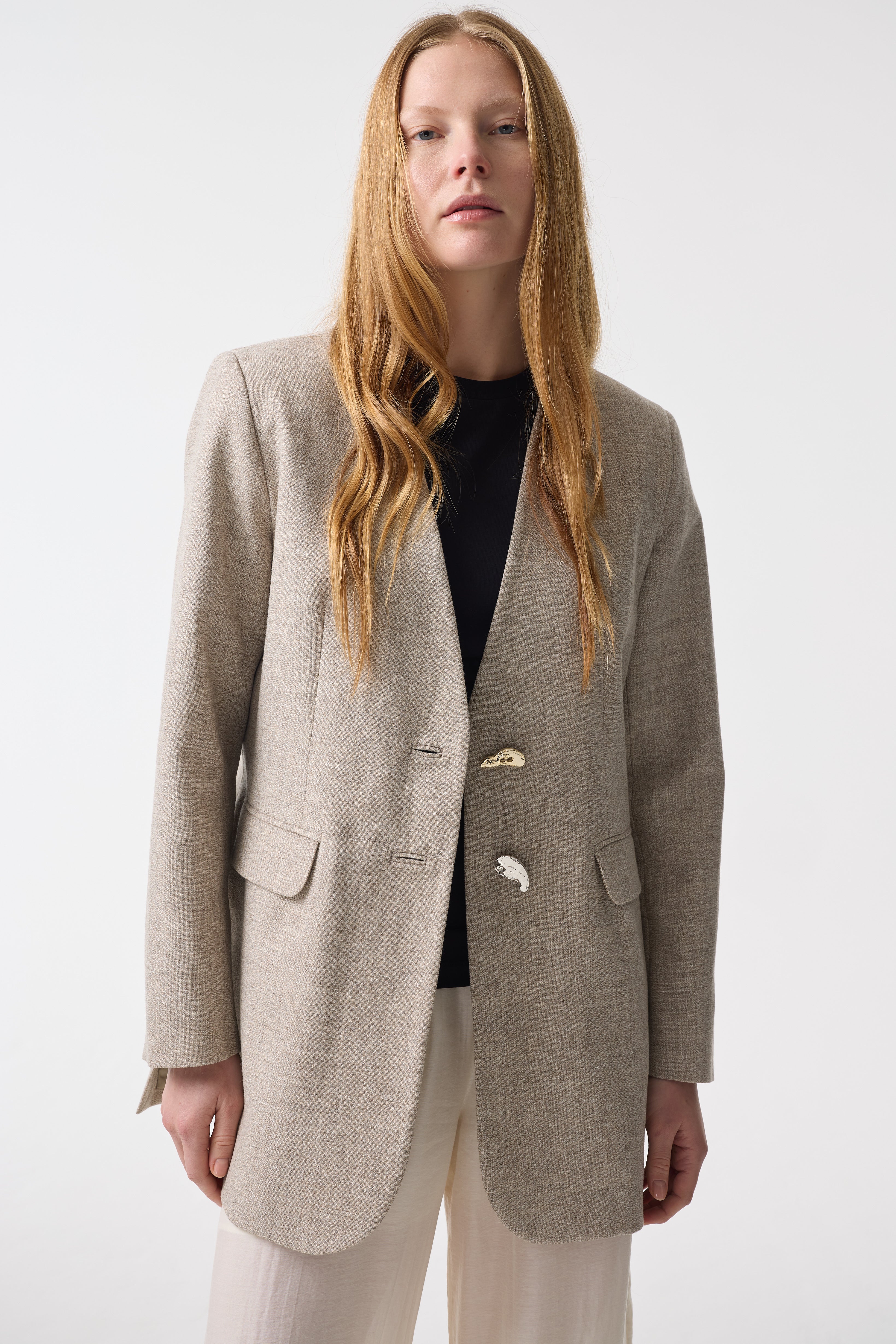 HAZEL GREY UNDYED JACKET