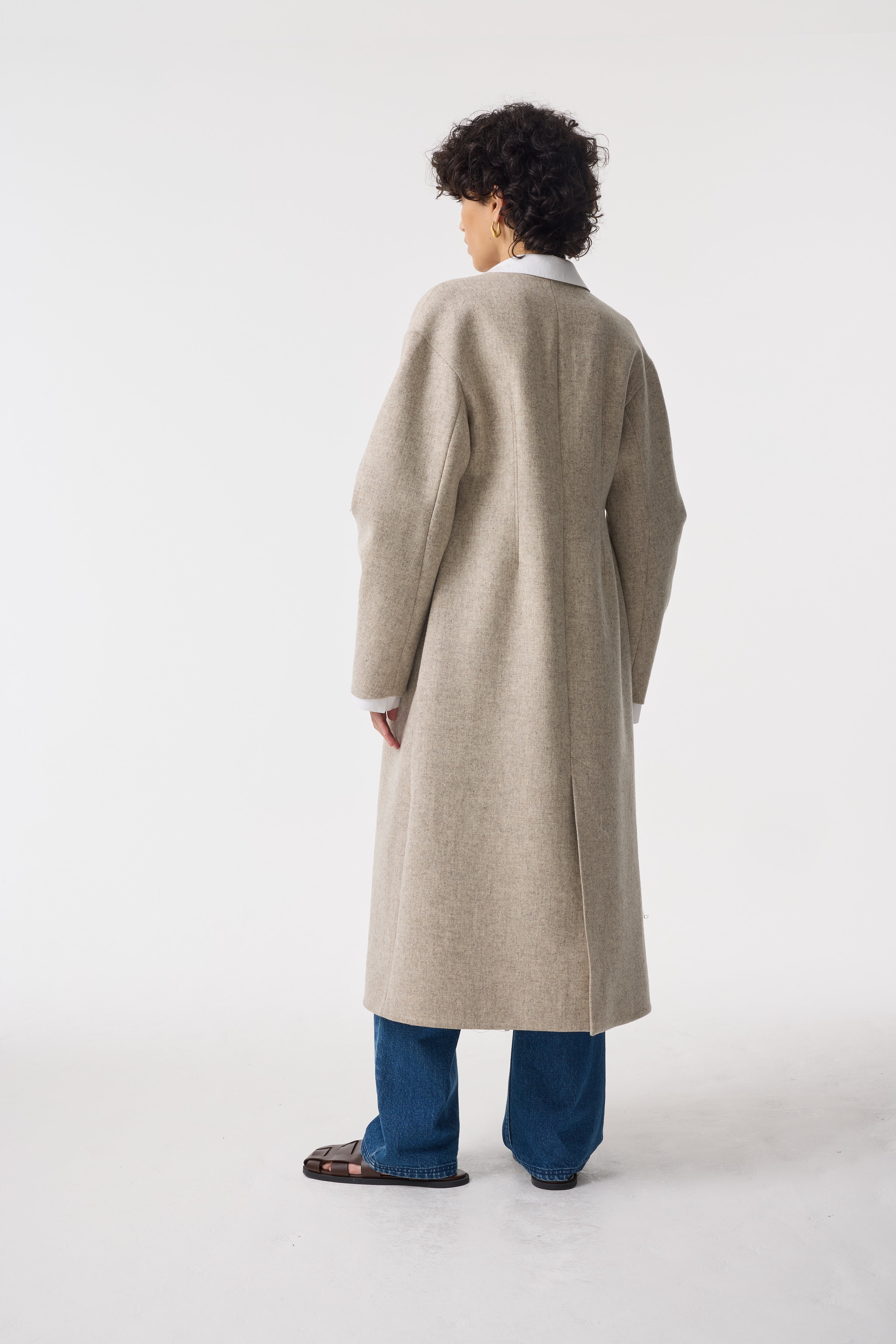 RILEY NATURAL UNDYED COAT