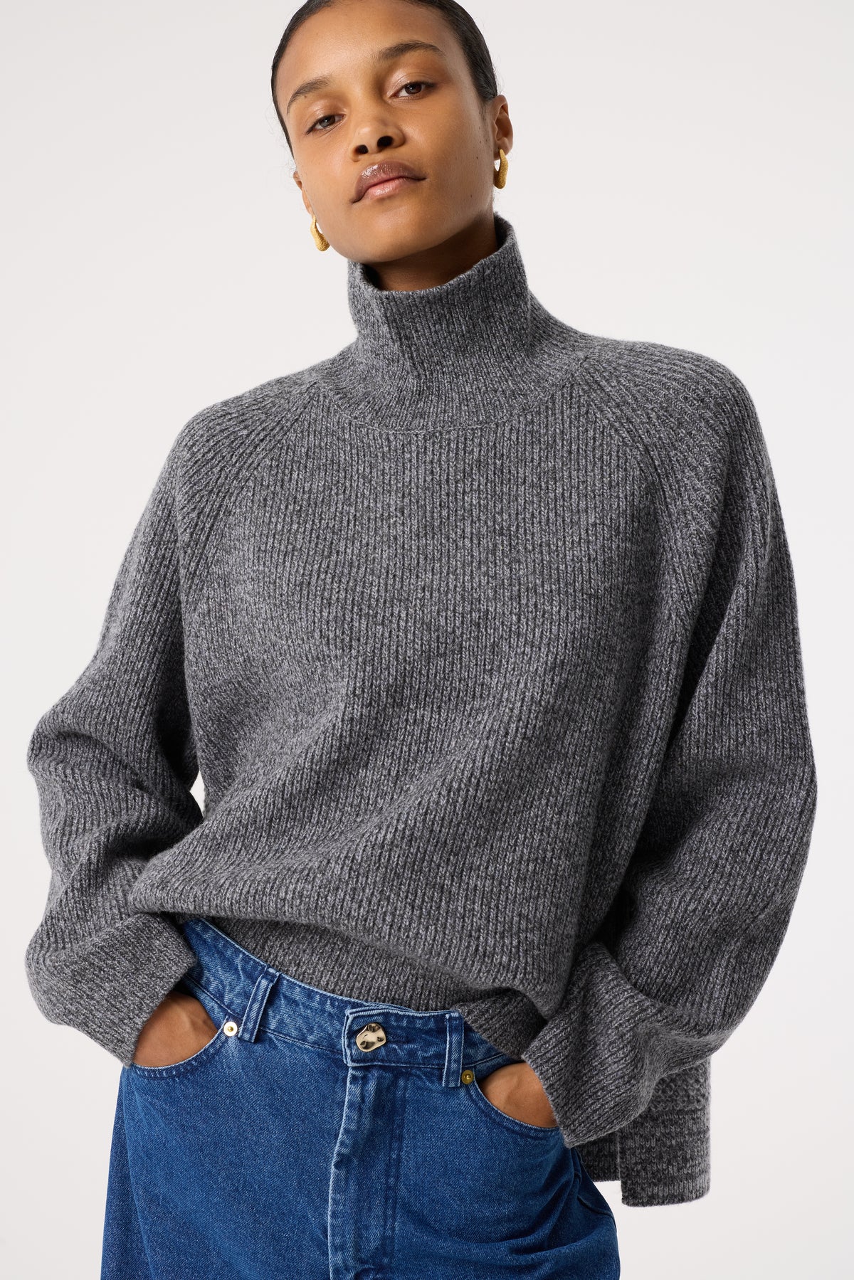 CHAYA GREY MARL JUMPER