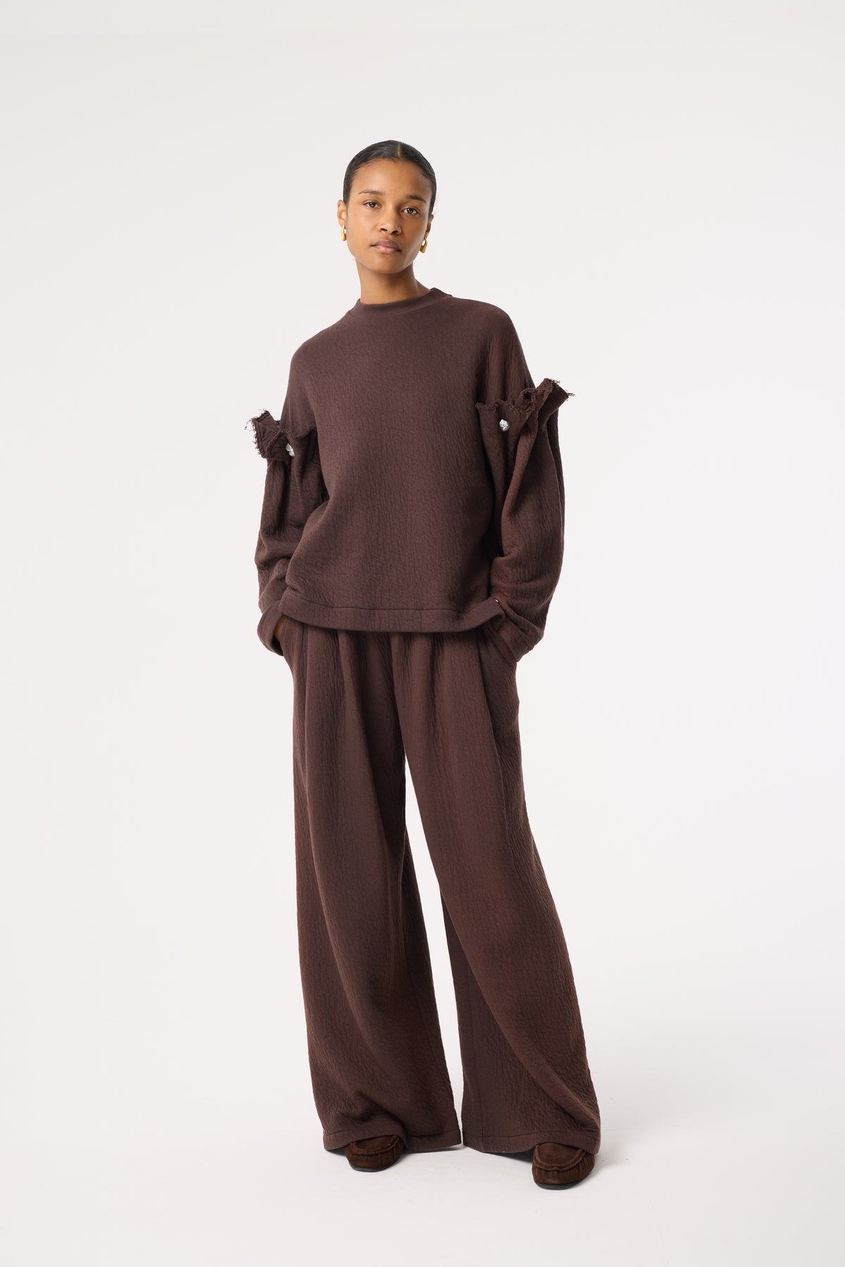 KORI CHOCOLATE BROWN SWEATSHIRT