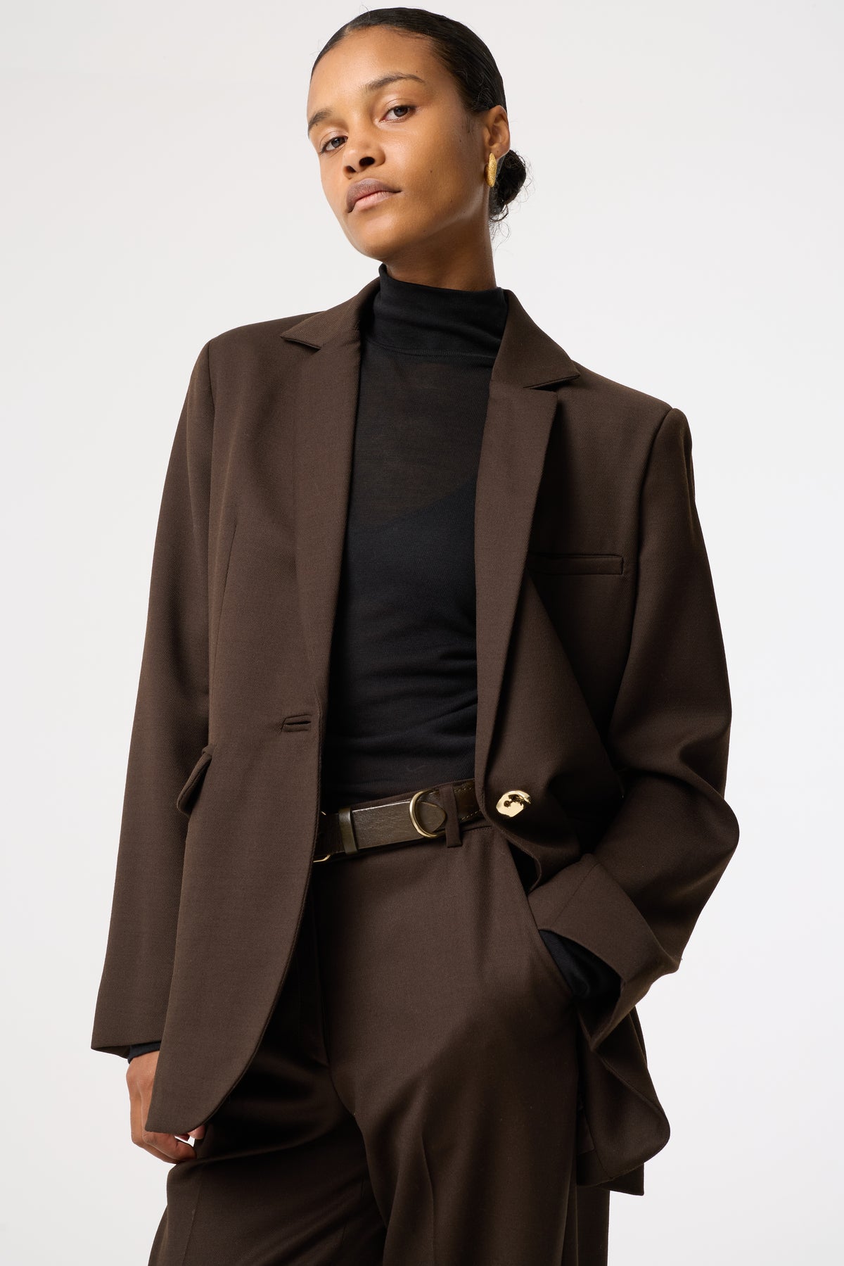 NOOR DARK BROWN JACKET