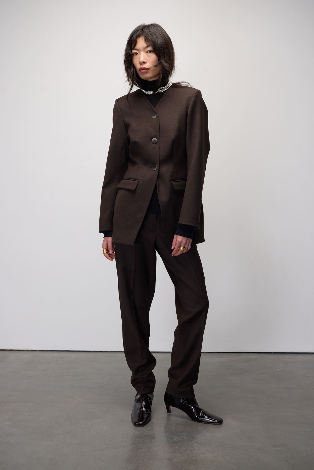 WILLOW DARK BROWN TROUSERS