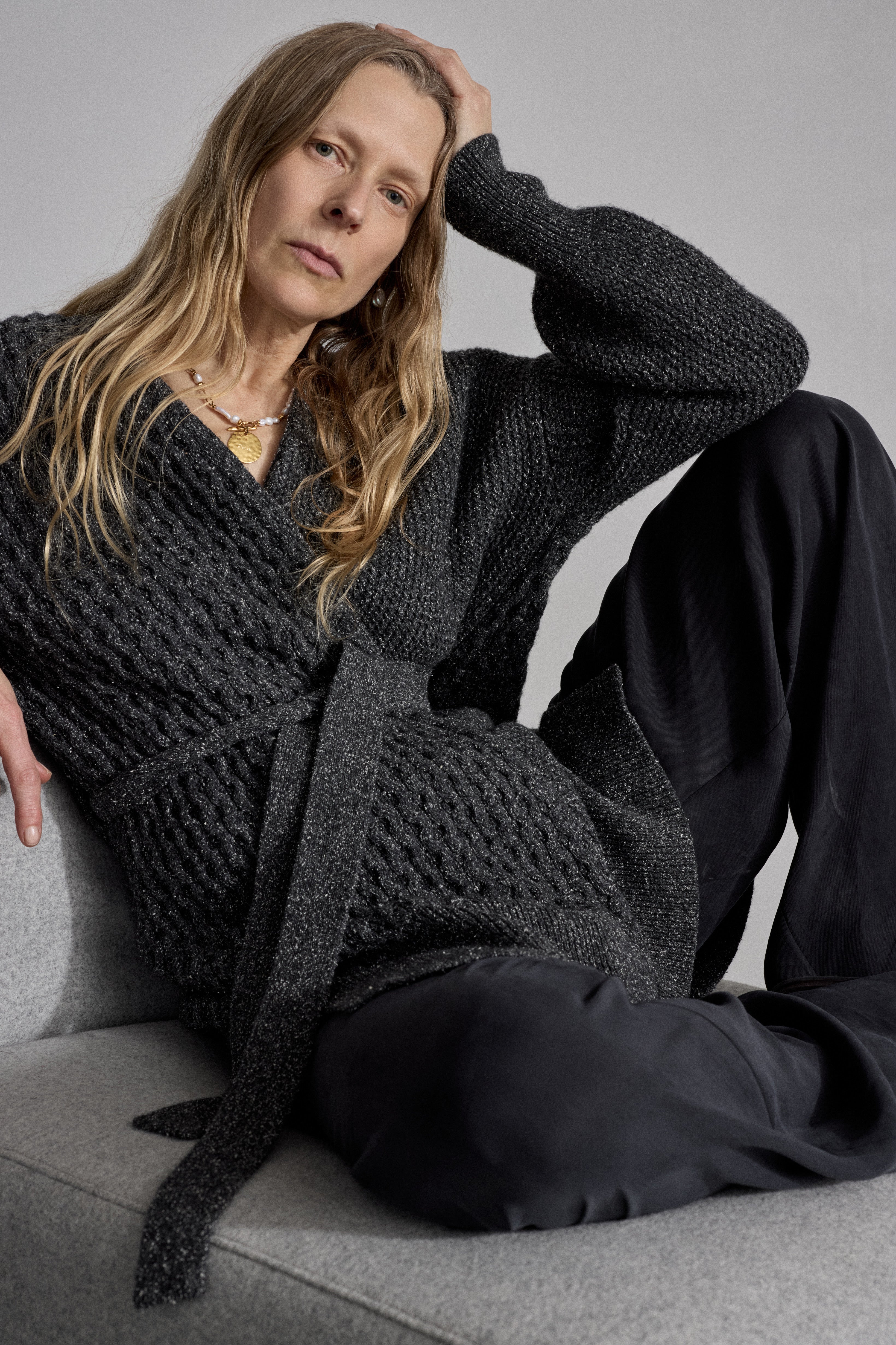 KORA CHARCOAL CARDIGAN