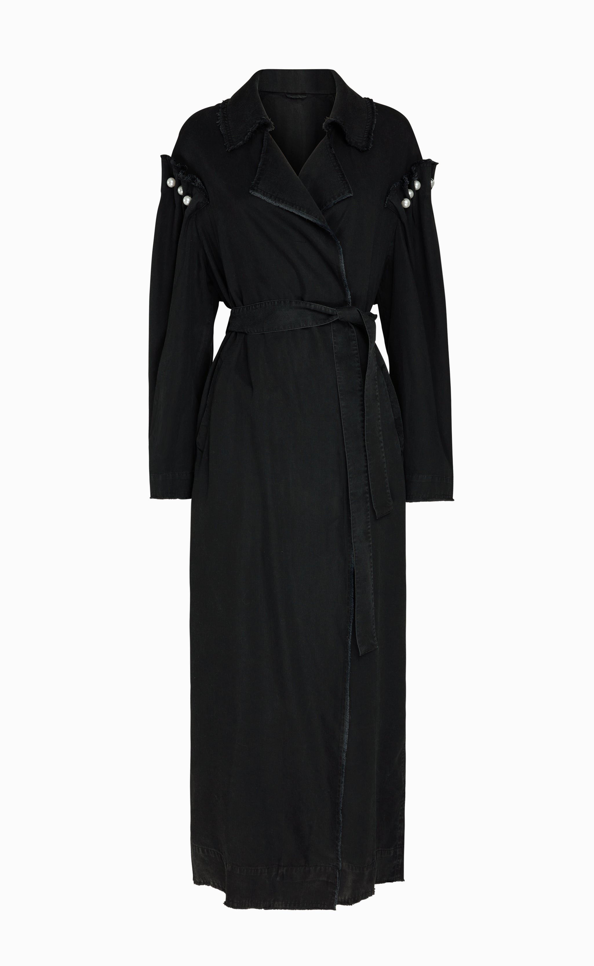 ROCIA WASHED BLACK COAT