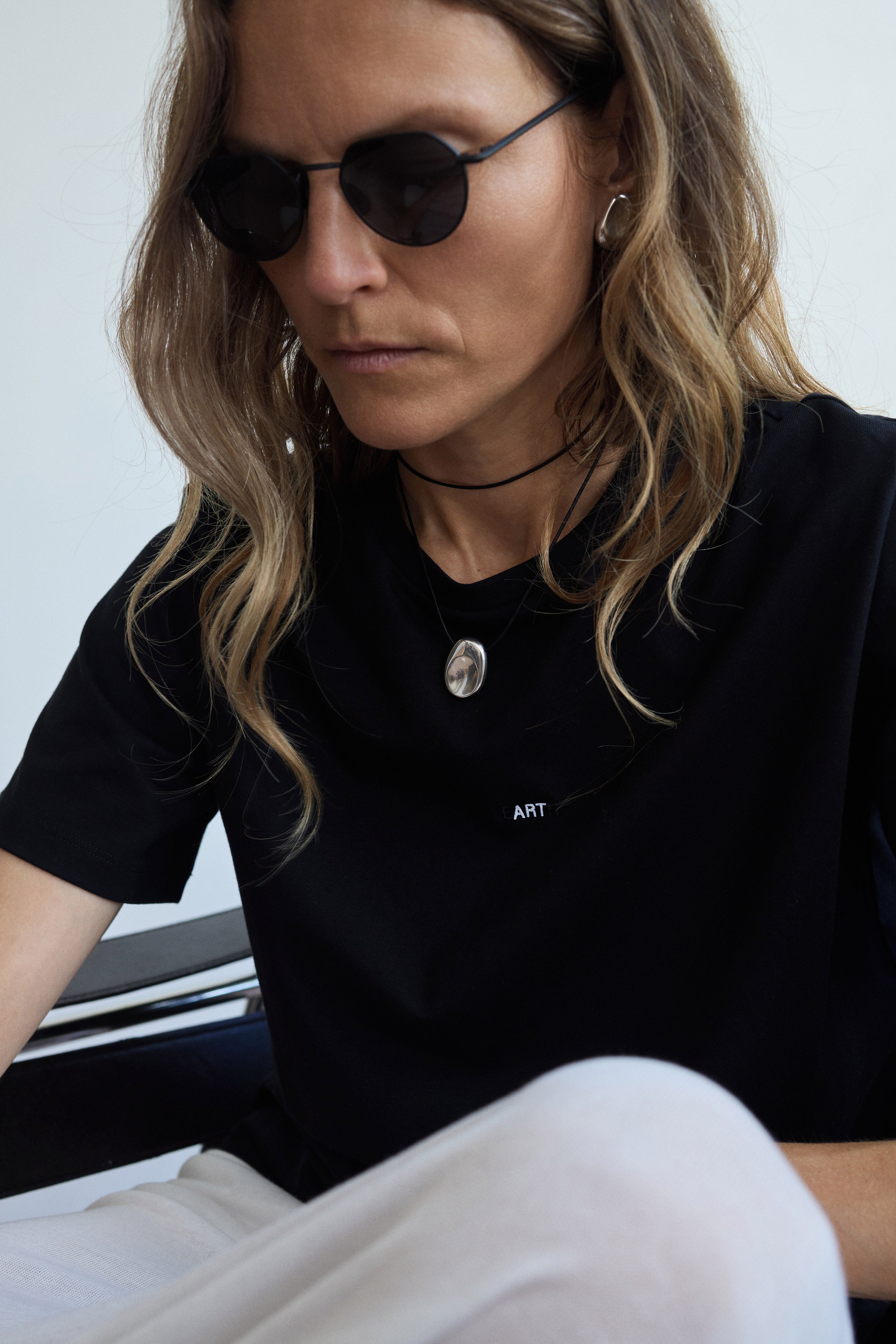 ADRIA 'EARTH/ART' BLACK T-SHIRT