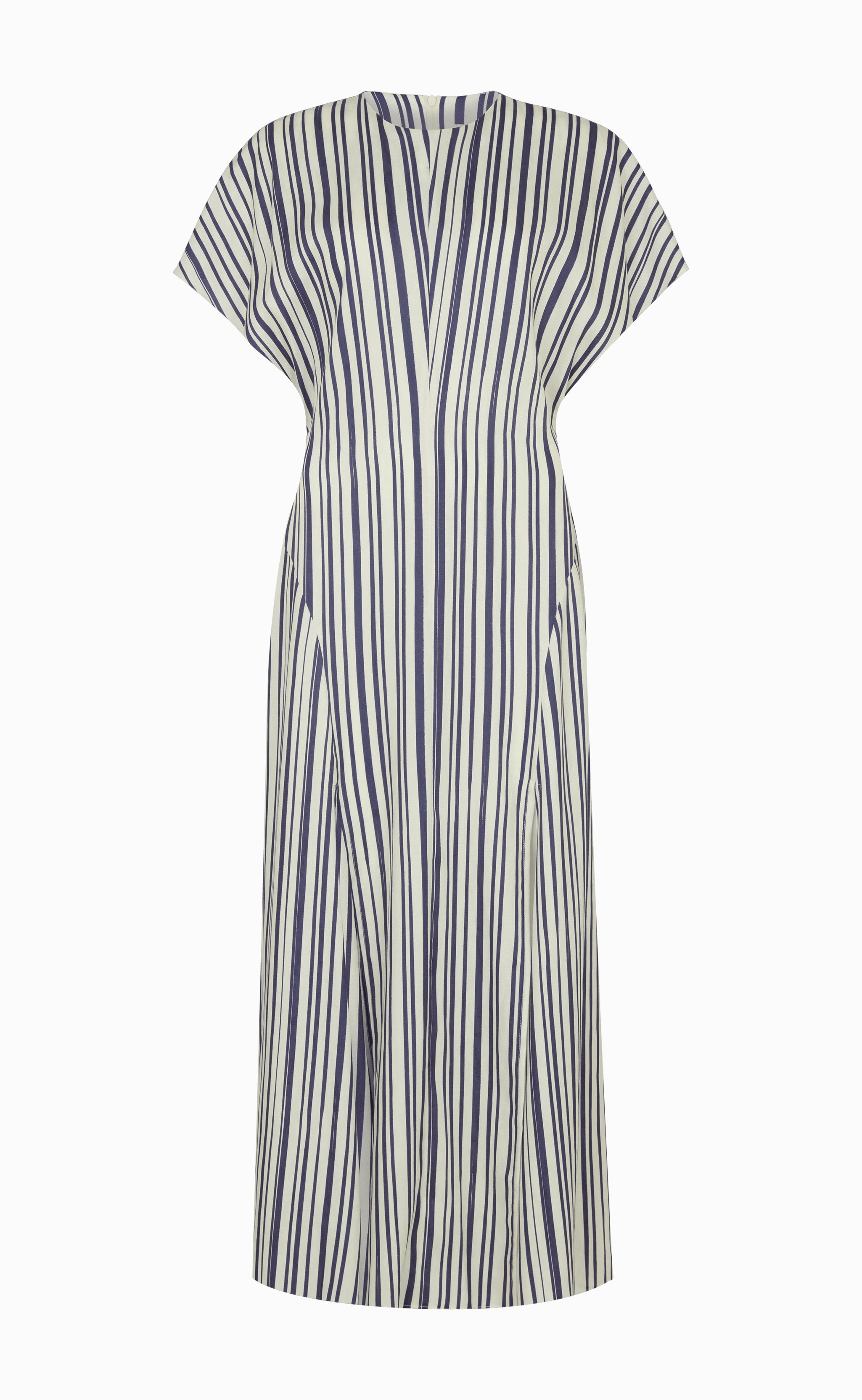 MAISIE NAVY IRREGULAR PRINT DRESS