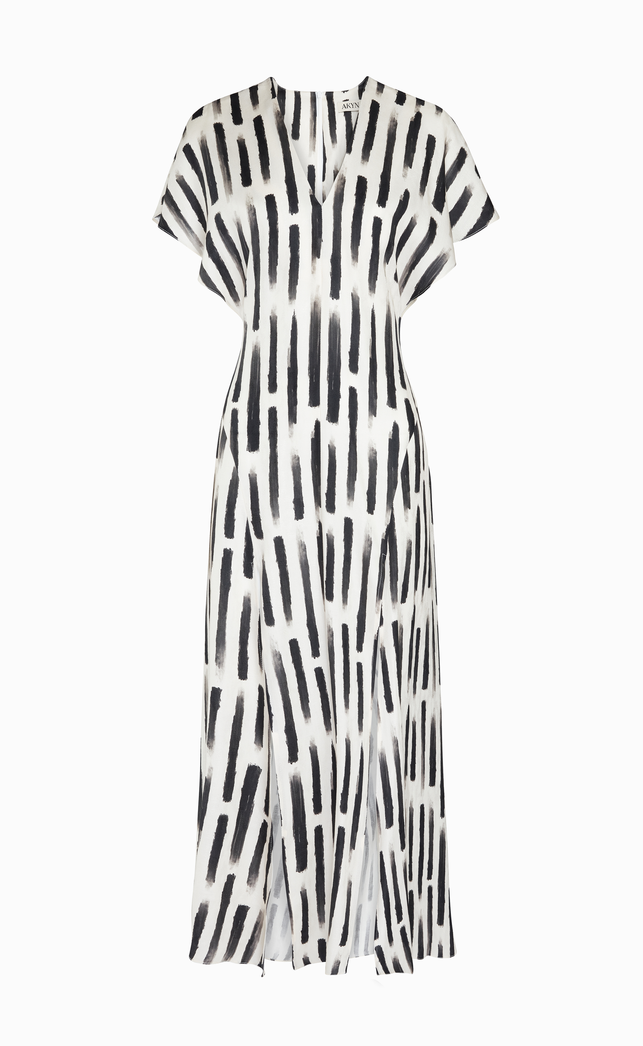 HOLLIE BRUSH STROKE PRINT DRESS