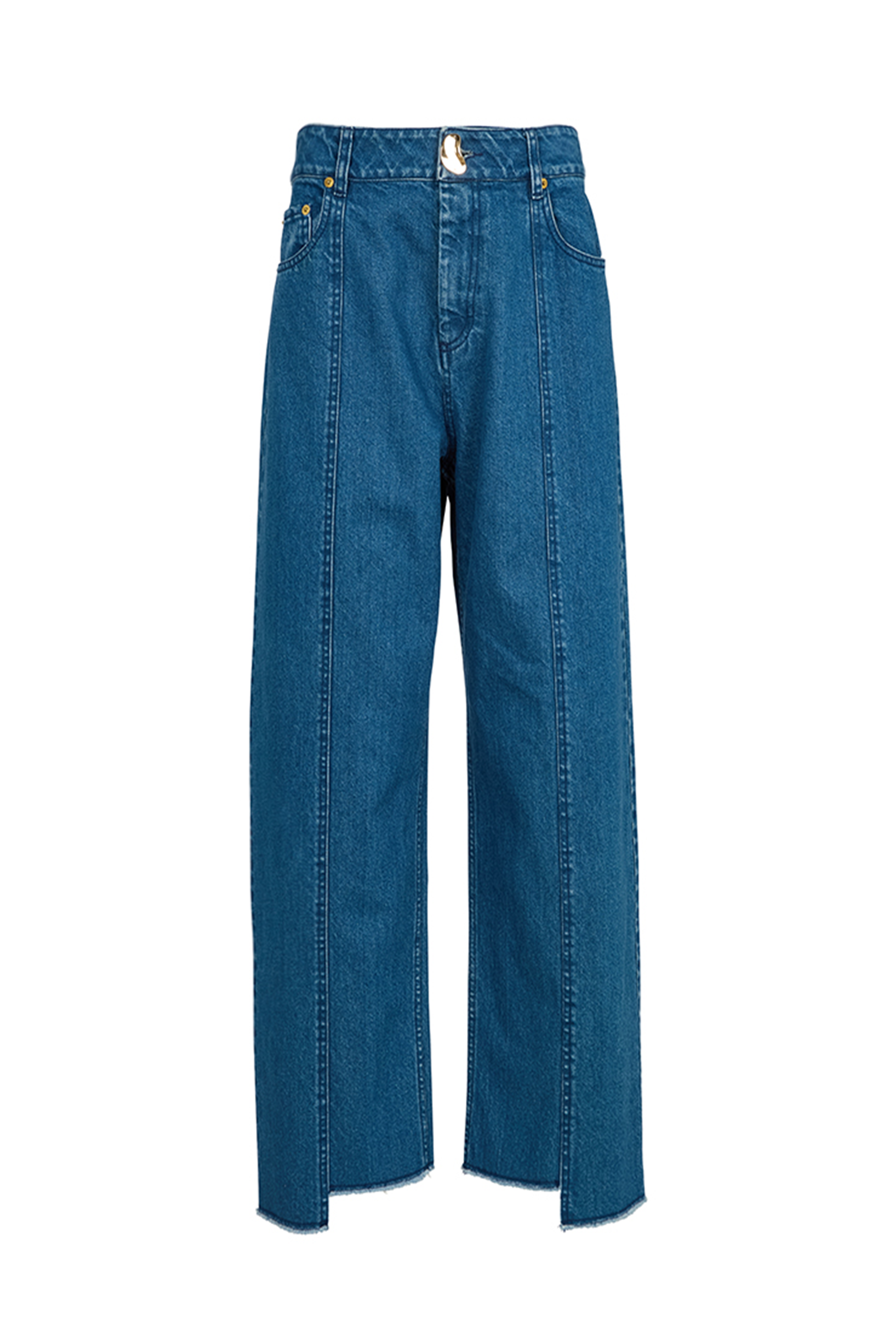 SOL STRAIGHT RECYCLED MID WASH BLUE JEANS