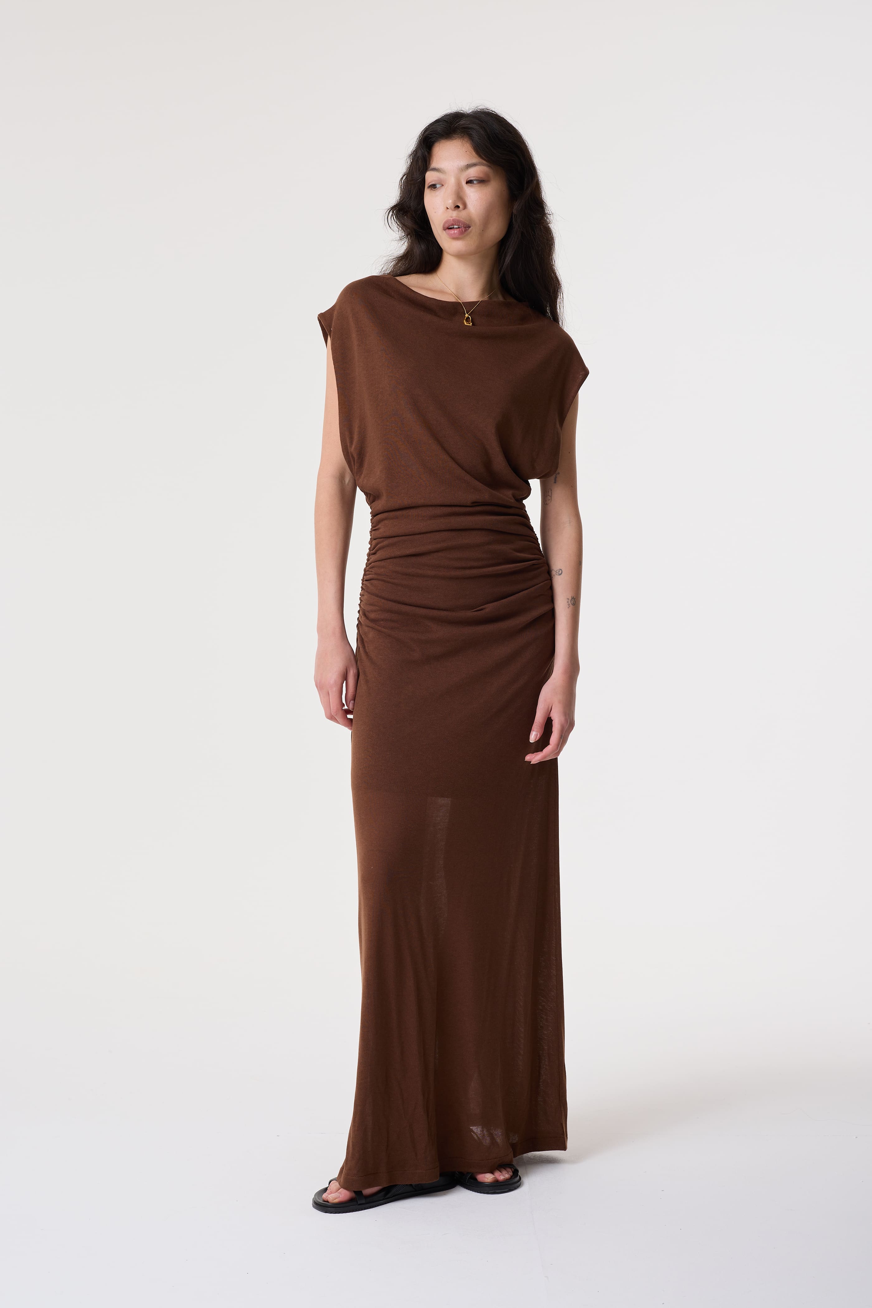 ALINA CHOCOLATE DRESS