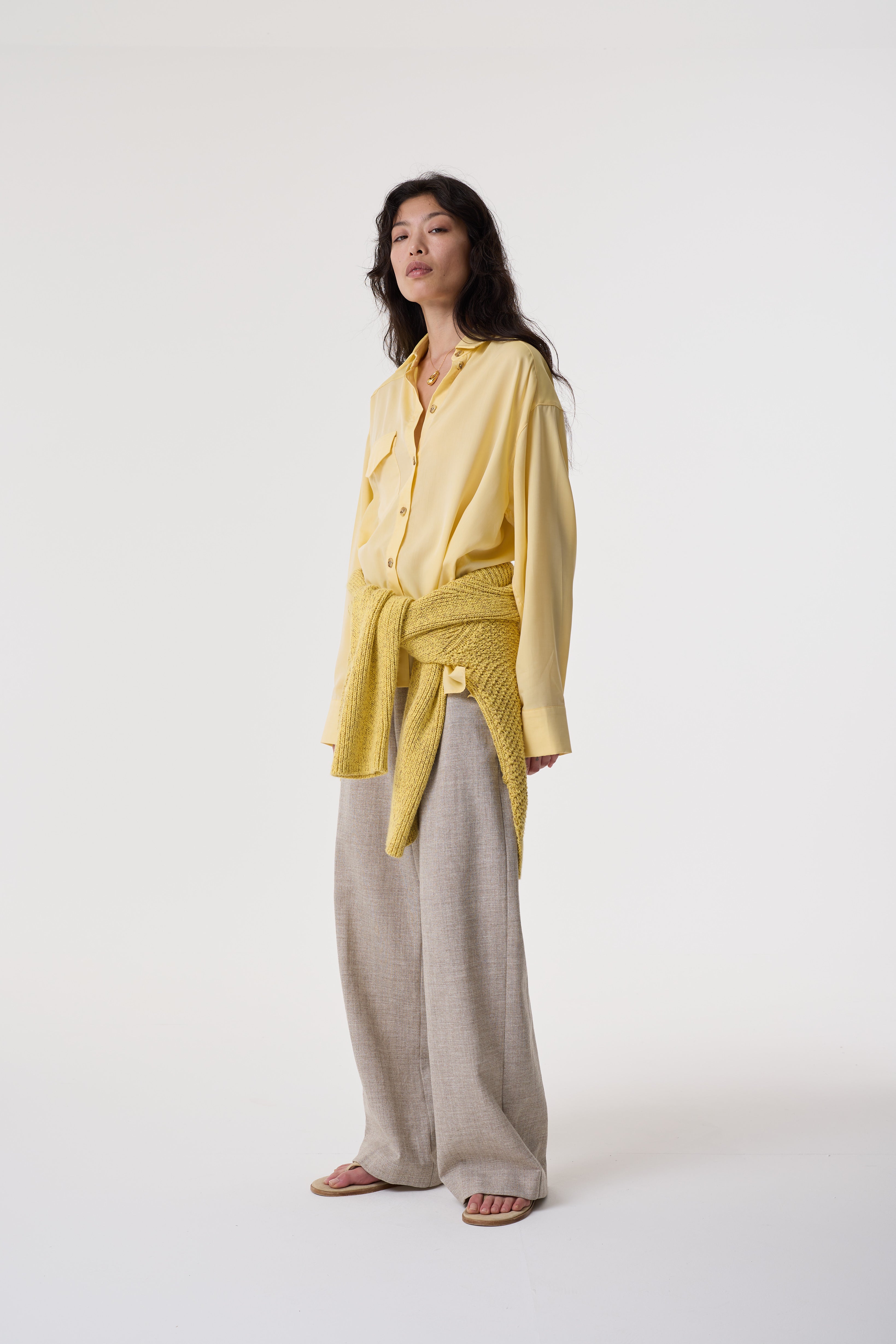 ROBYN BUTTER YELLOW SHIRT