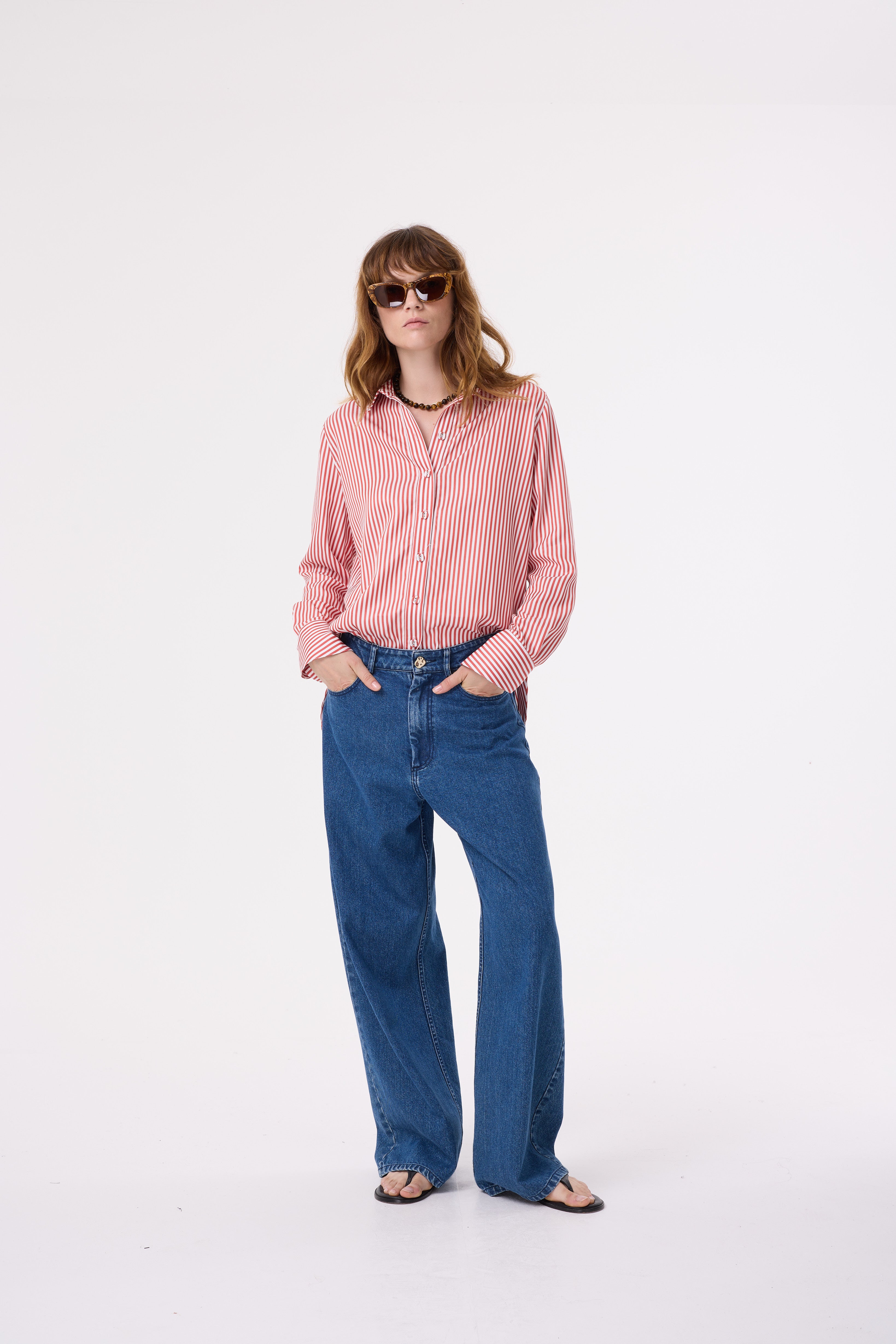 FABLE RED STRIPE SHIRT