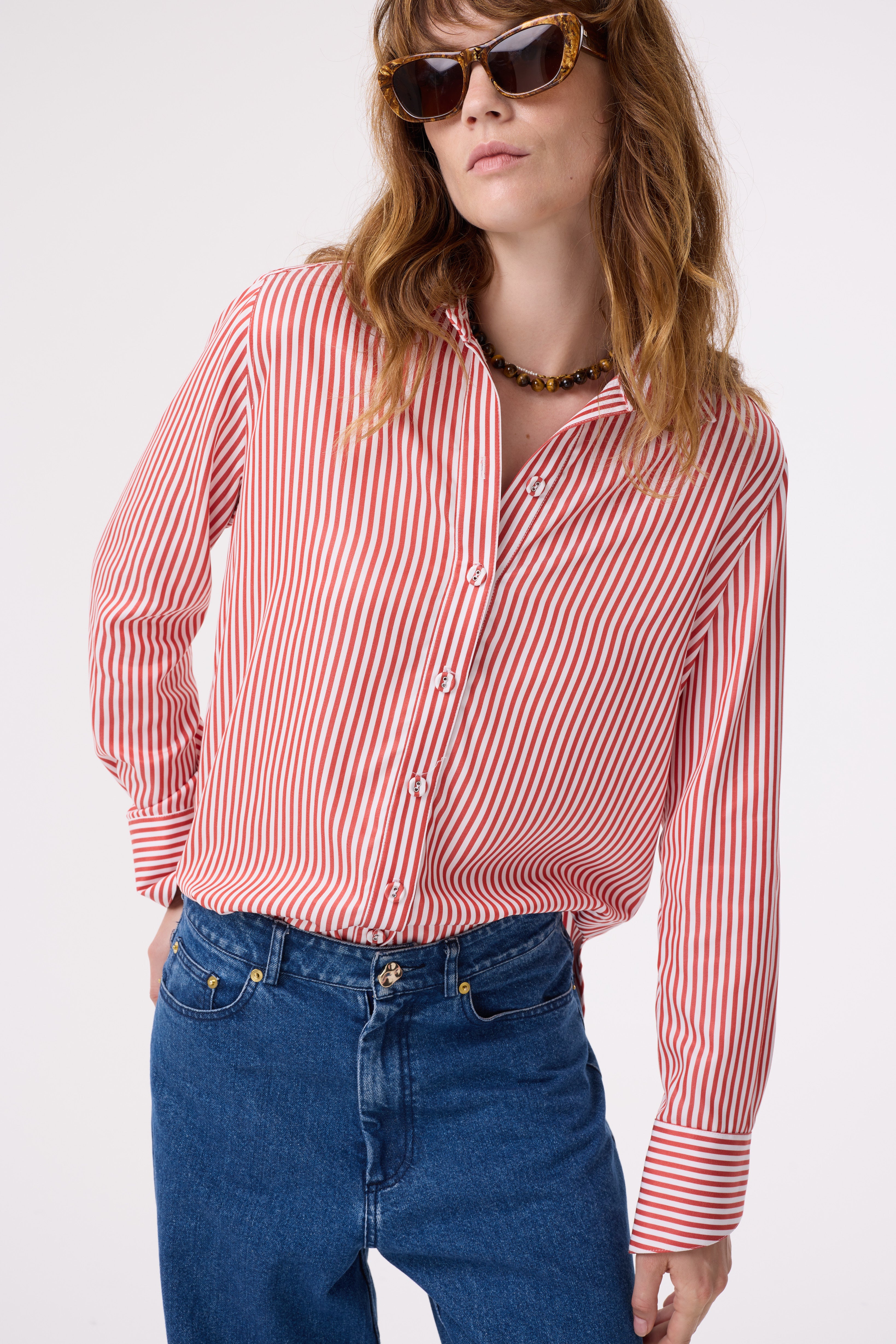 FABLE RED STRIPE SHIRT