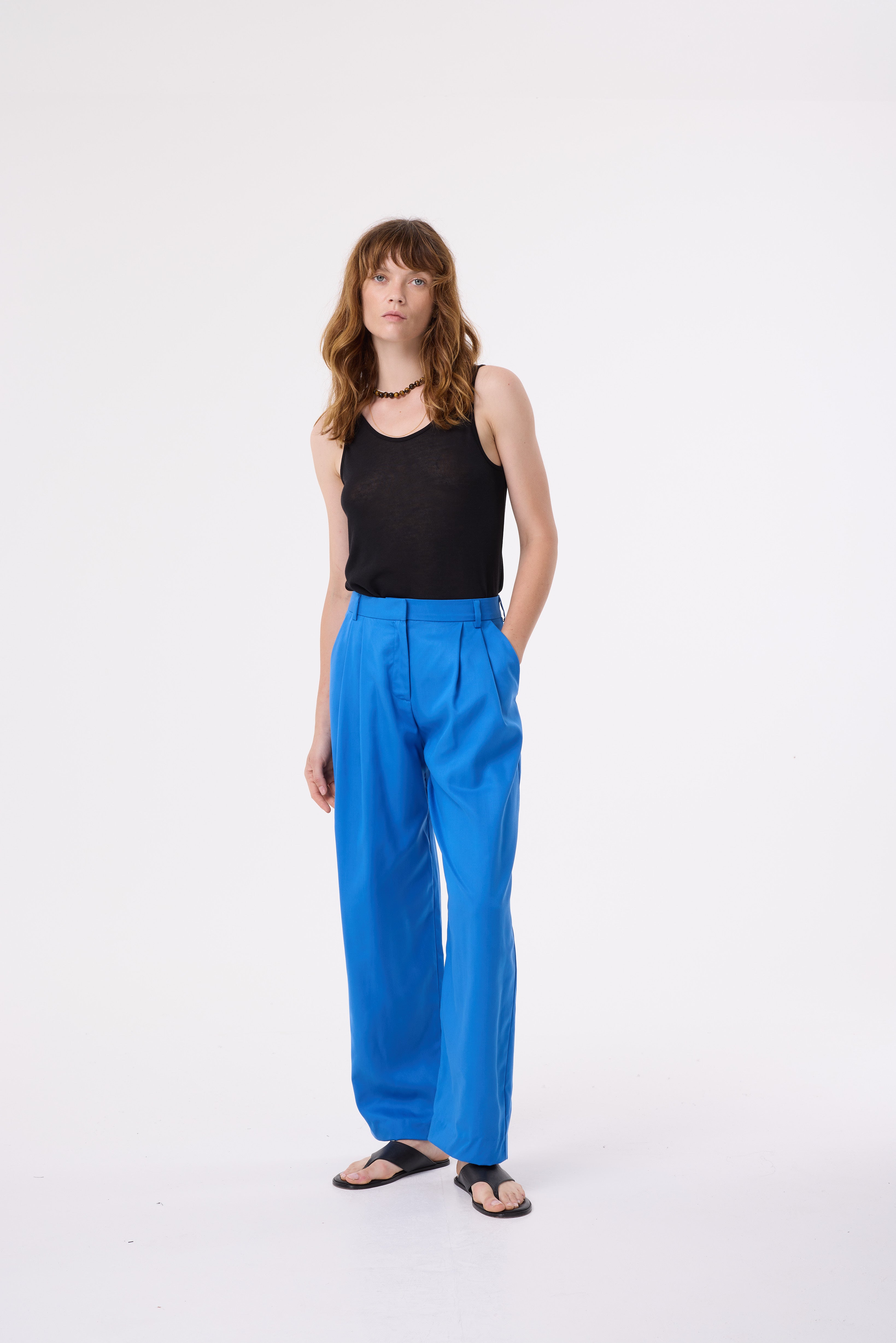 CHIARA ELECTRIC BLUE TROUSERS