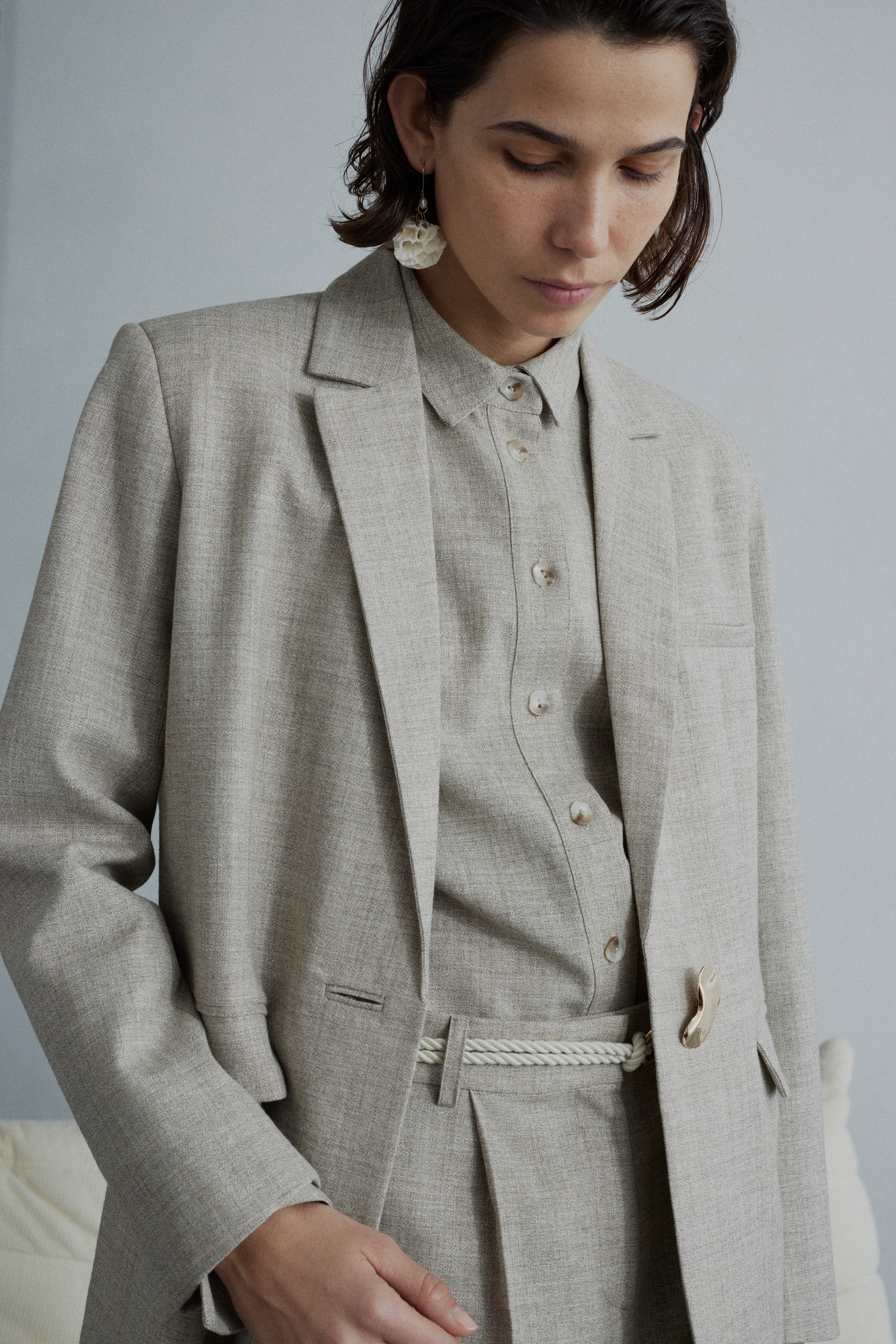 FABLE GREY UNDYED SHIRT