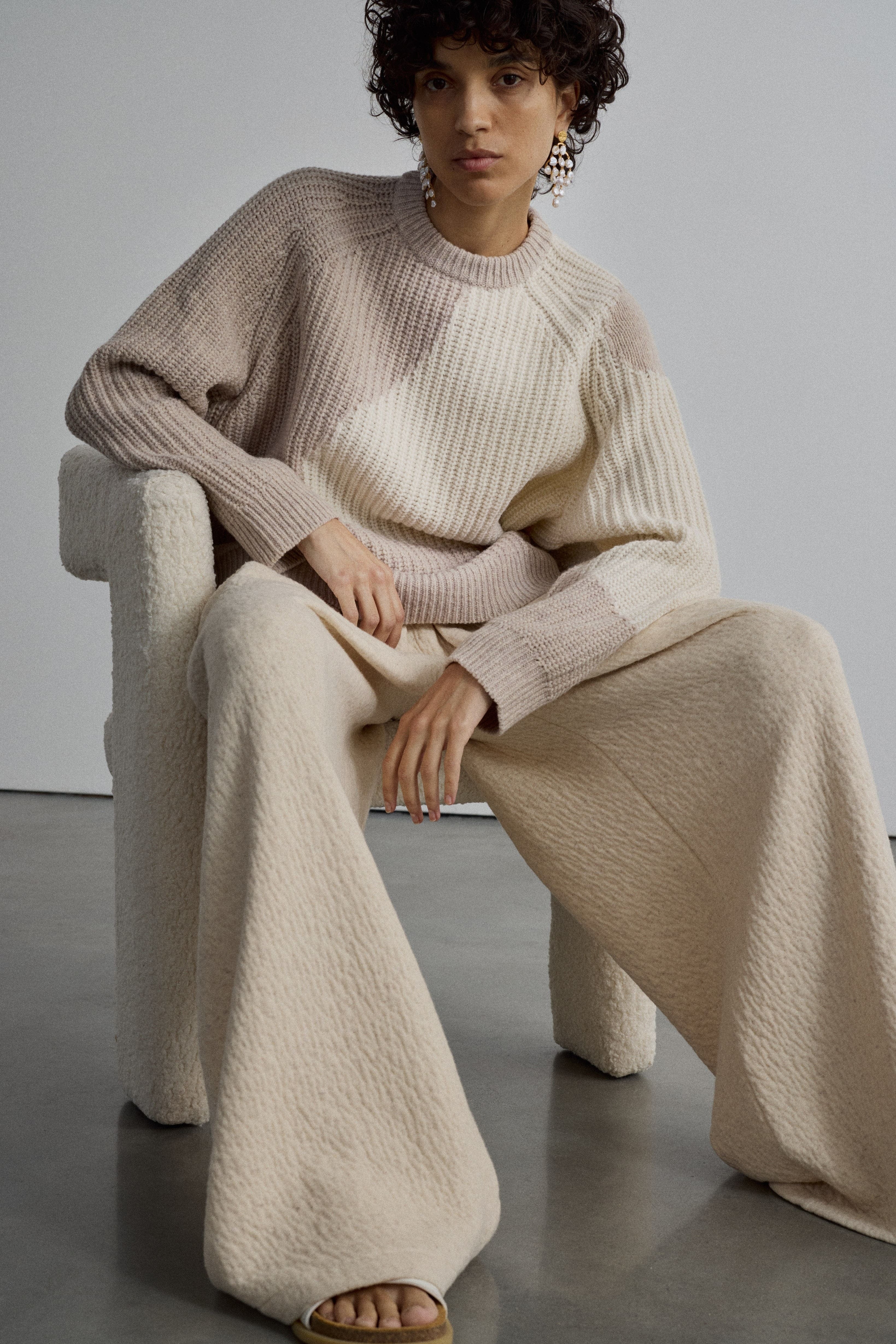 REMI IVORY/OYSTER JUMPER