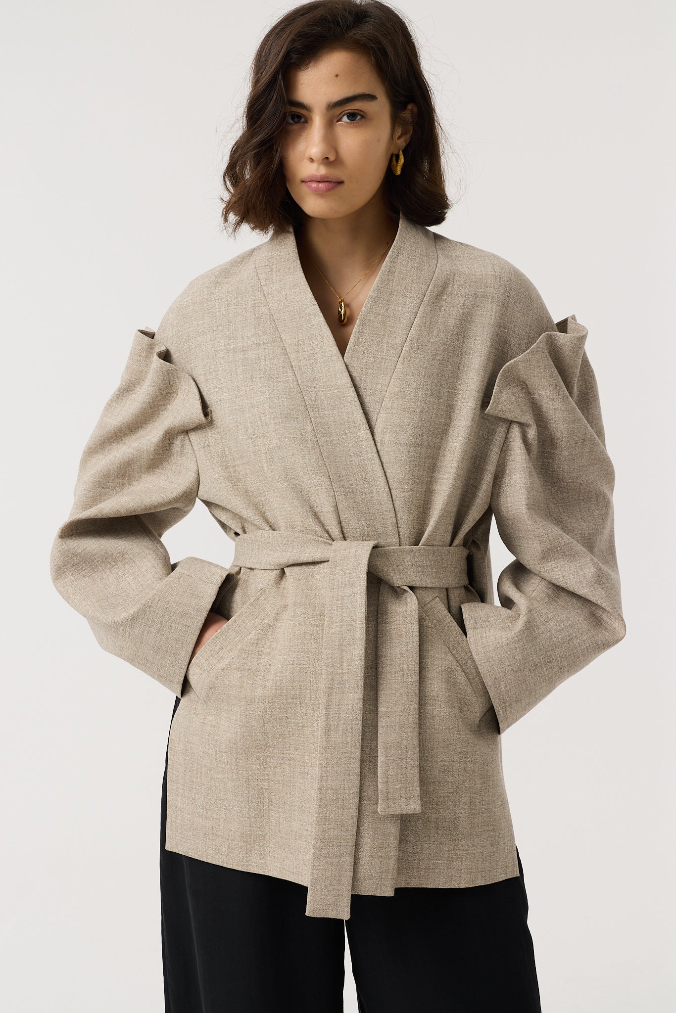 GRACIE GREY UNDYED JACKET