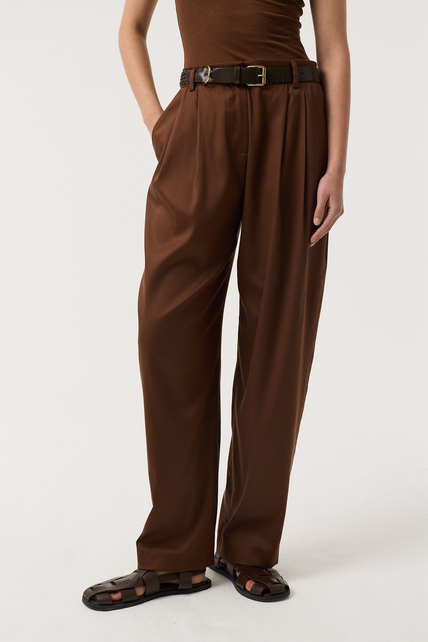 CHIARA CHOCOLATE TROUSERS
