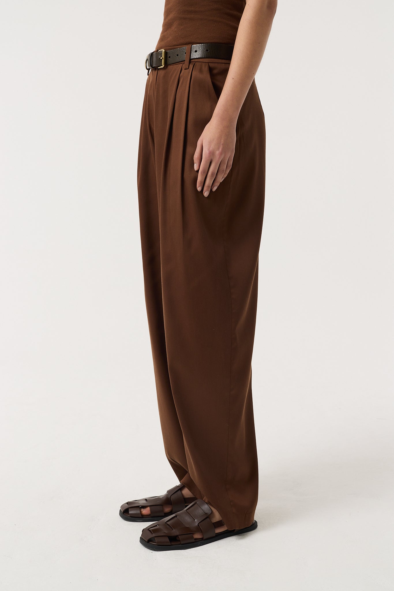 CHIARA CHOCOLATE TROUSERS