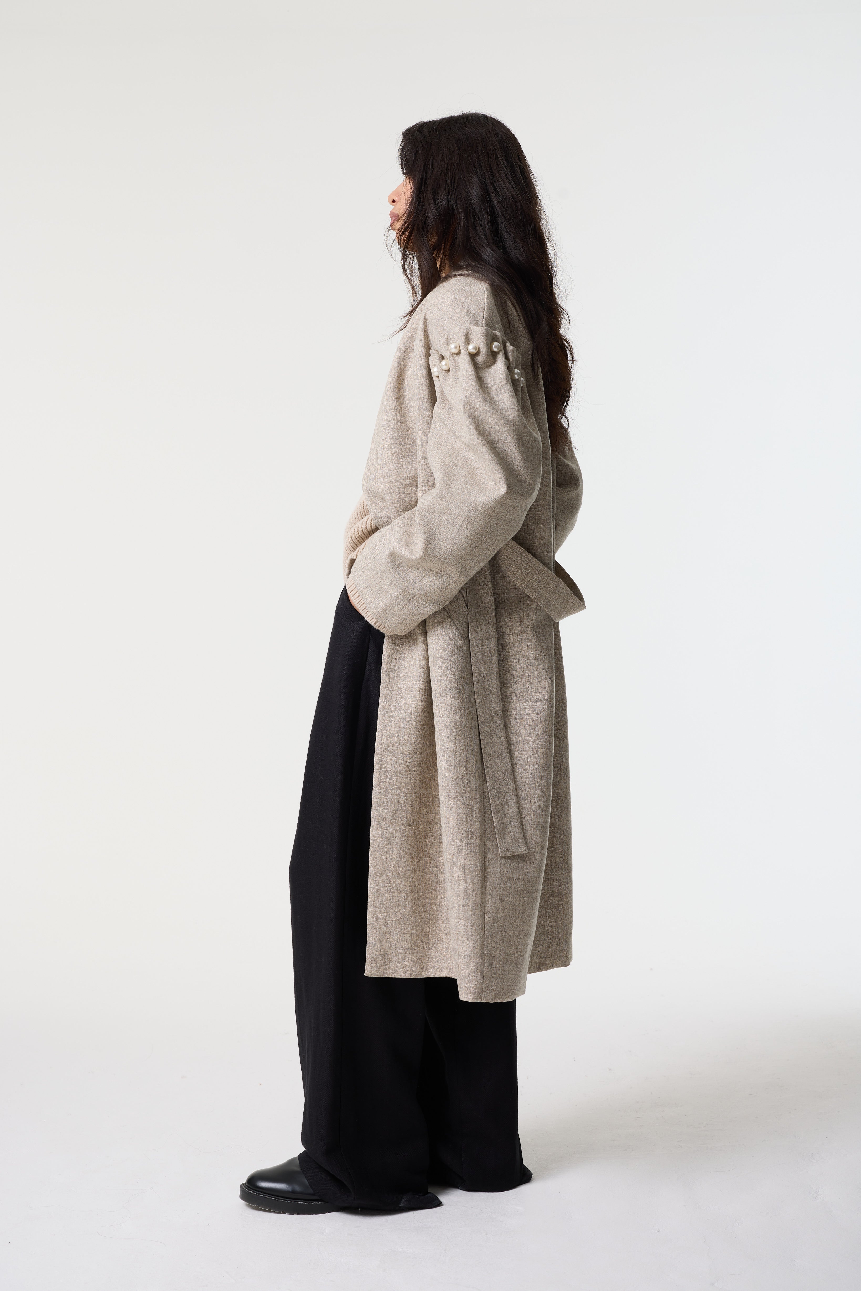 DREE GREY UNDYED COAT