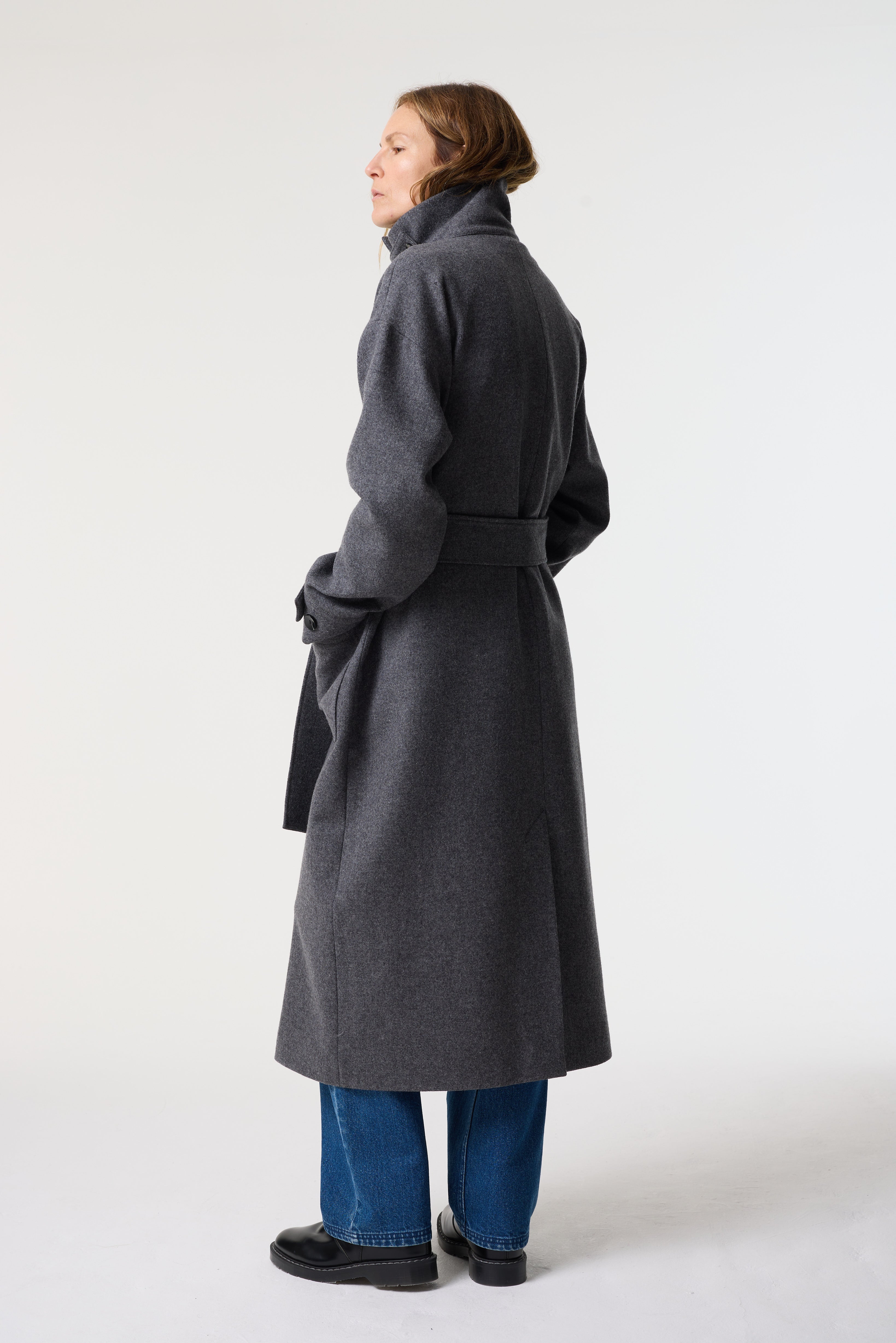 THALIA CHARCOAL GREY COAT