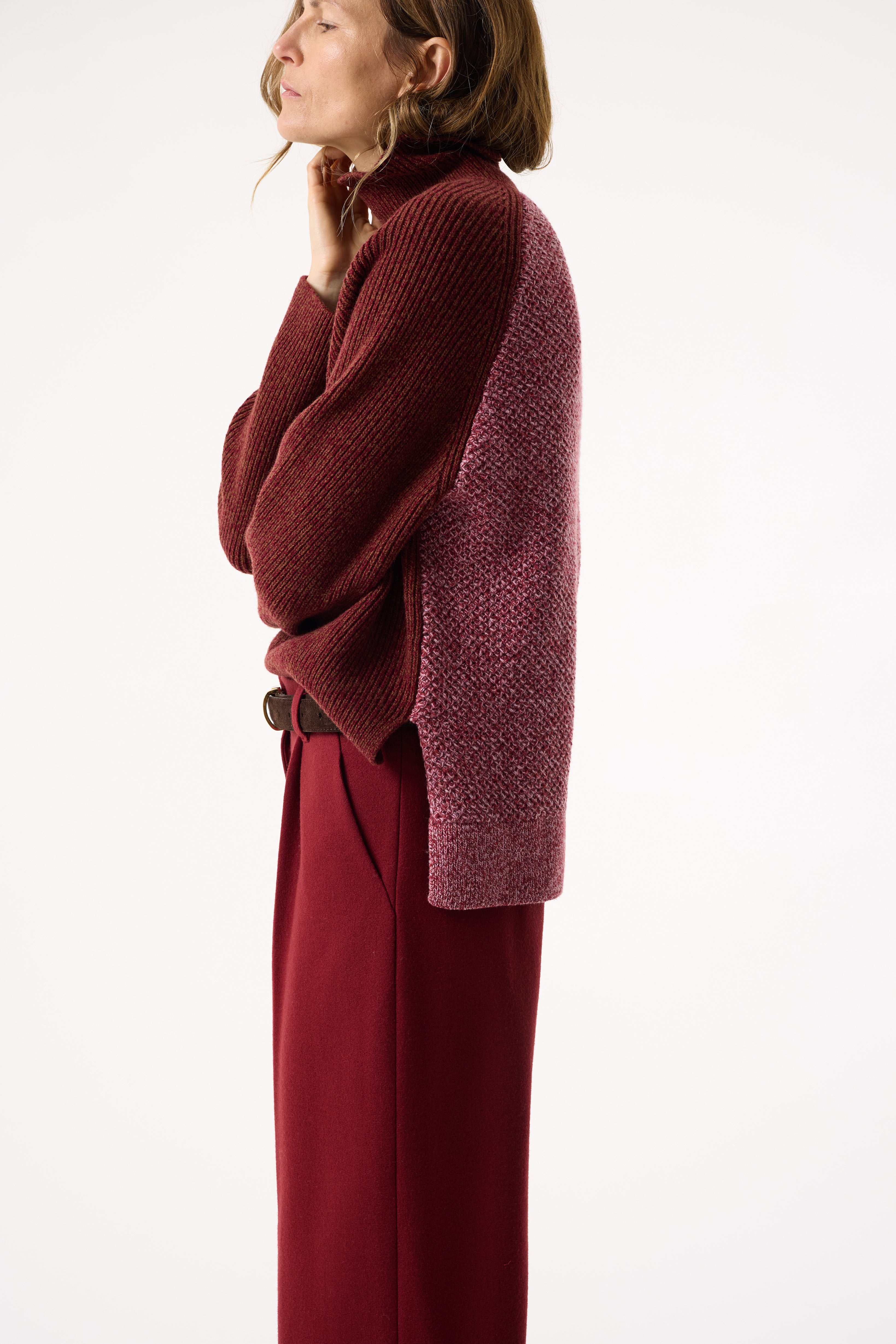 PERLA DEEP RED TROUSERS