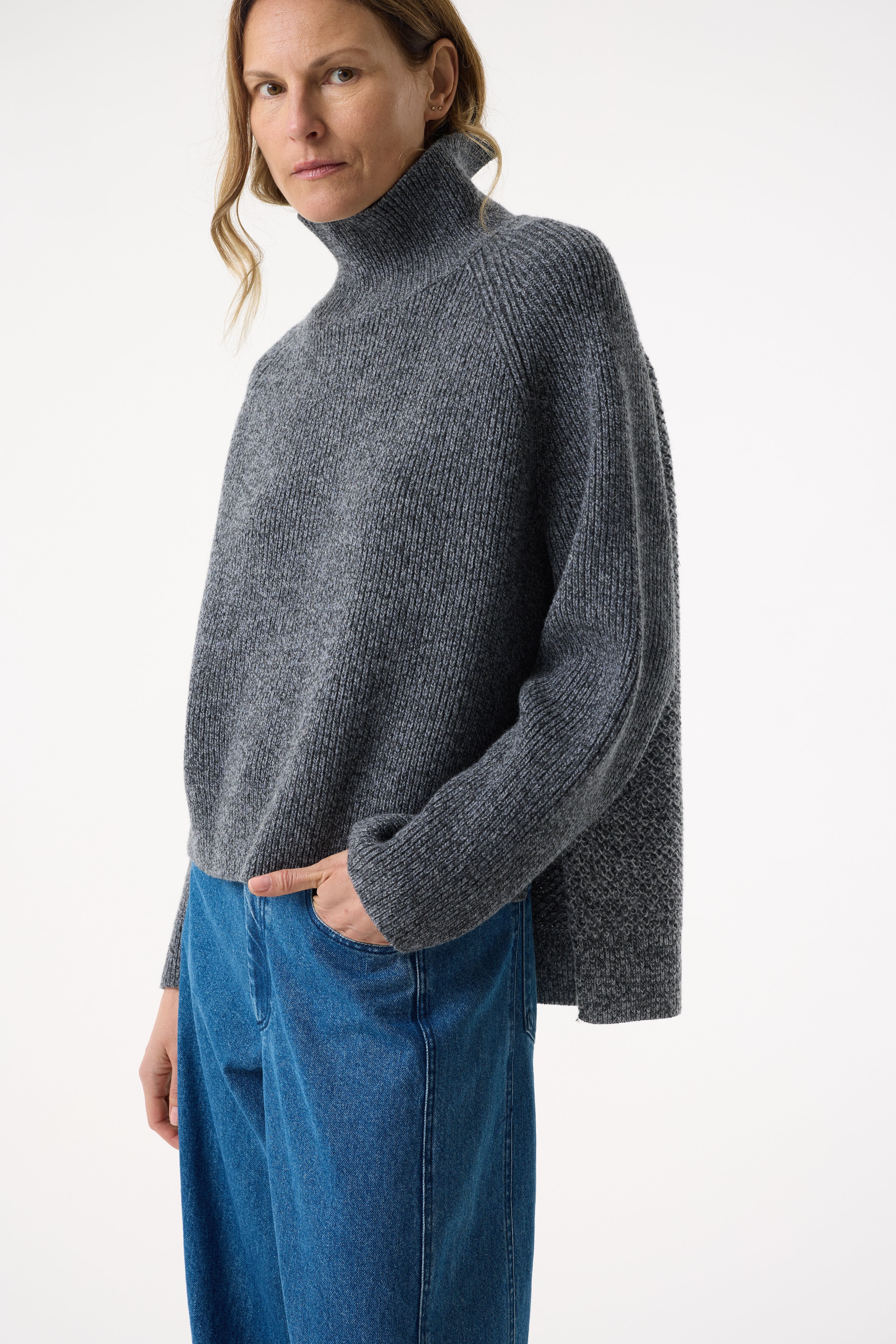CHAYA GREY MARL JUMPER