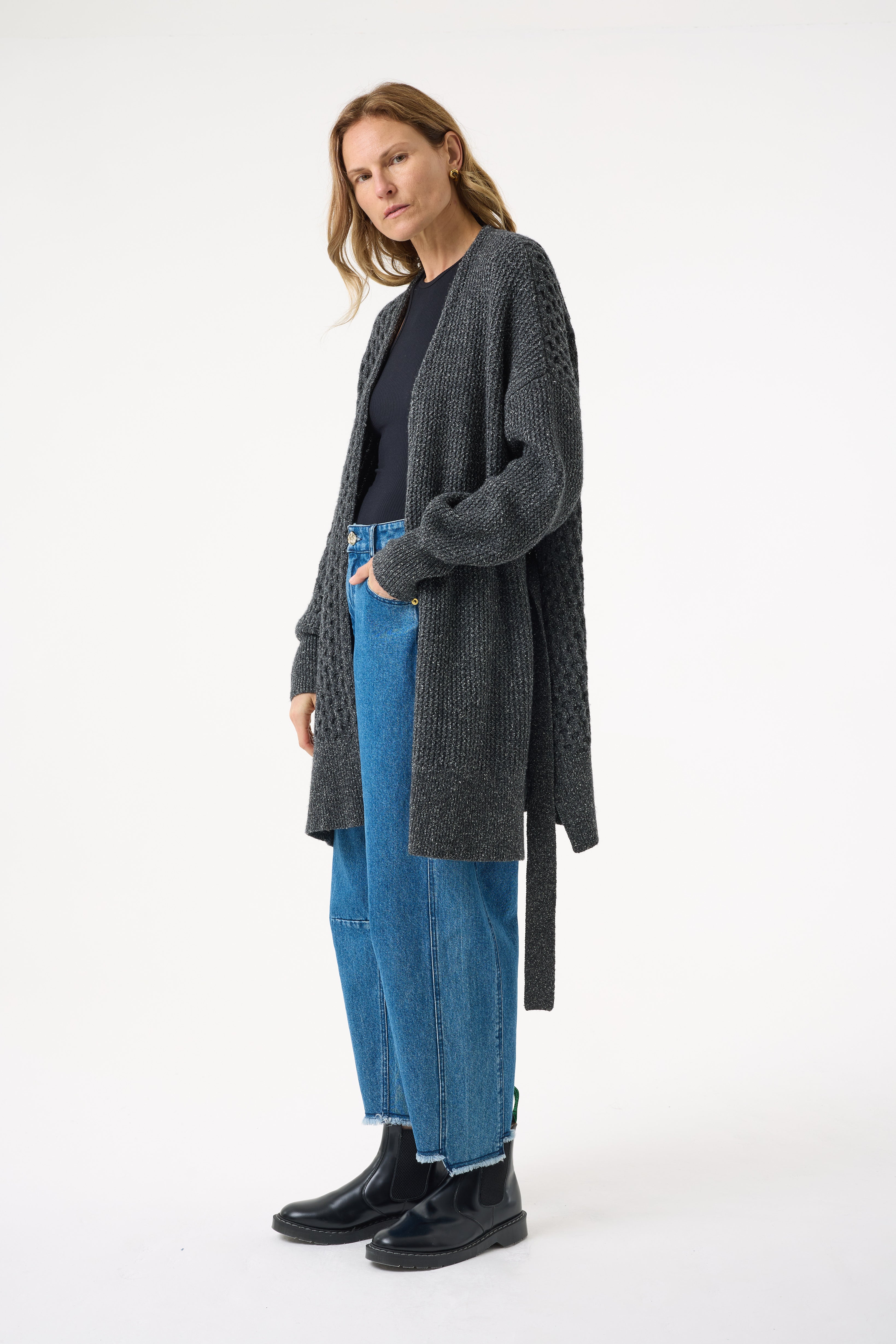 KORA CHARCOAL CARDIGAN