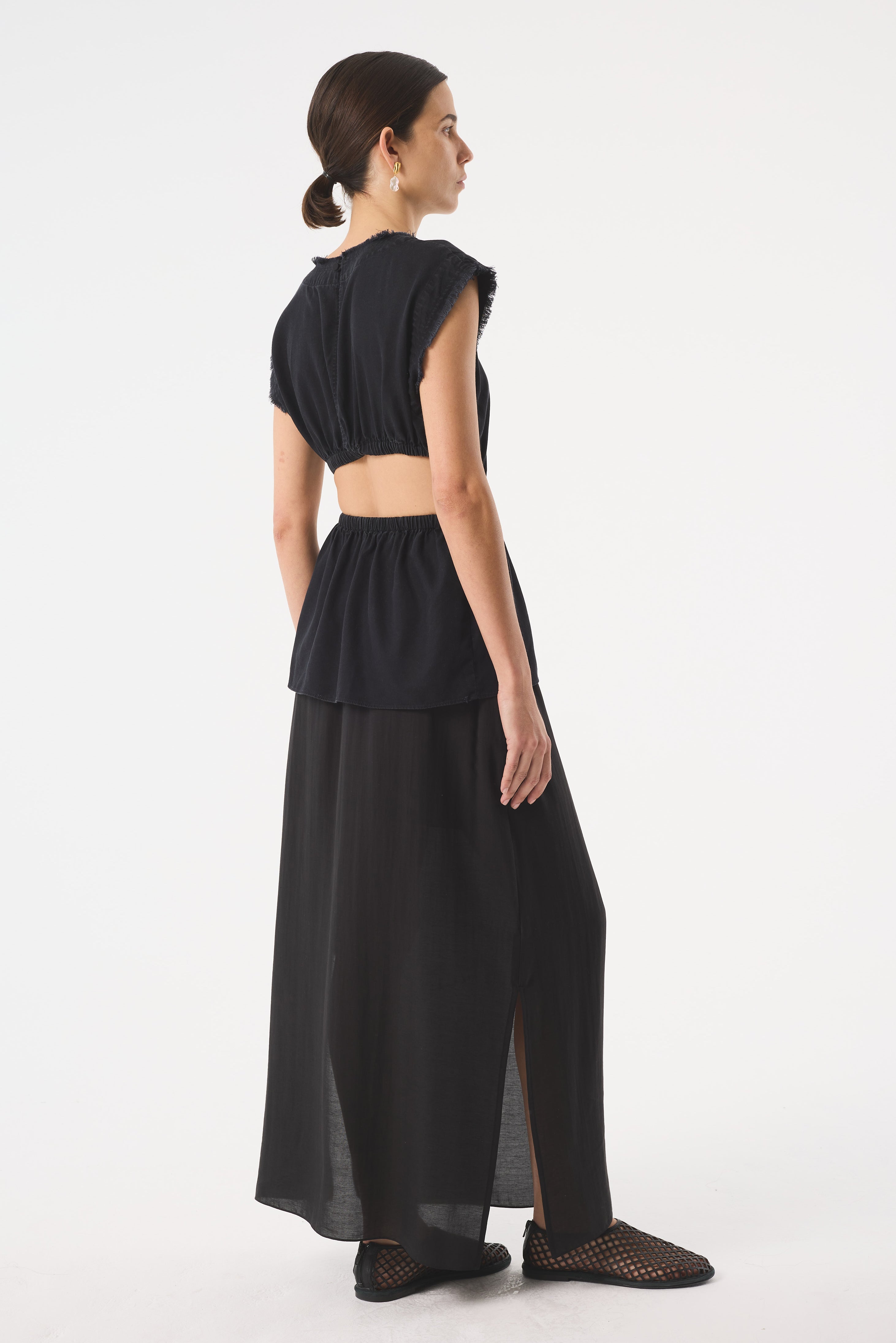 MILA WASHED BLACK TOP