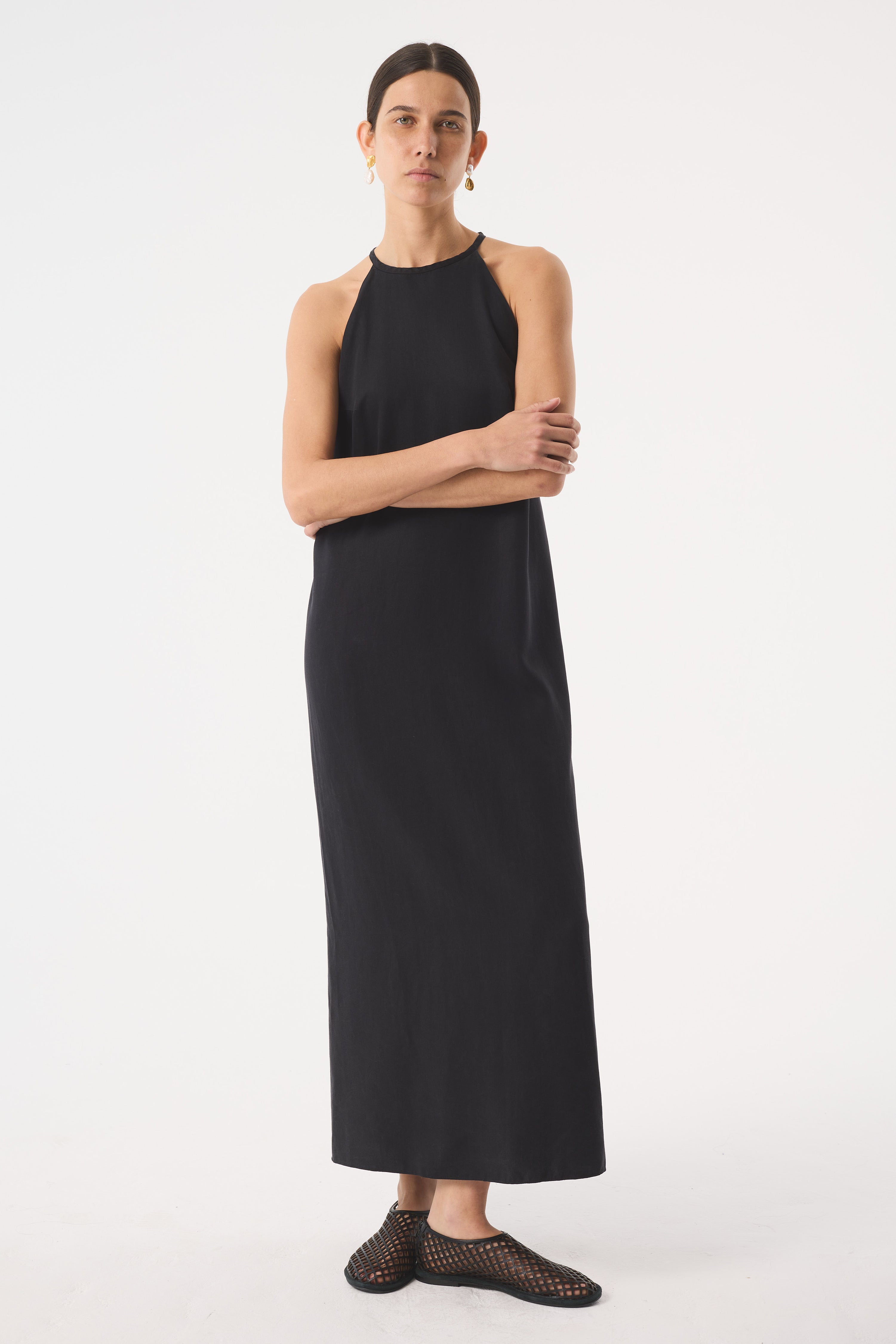 ODESSA WASHED BLACK DRESS